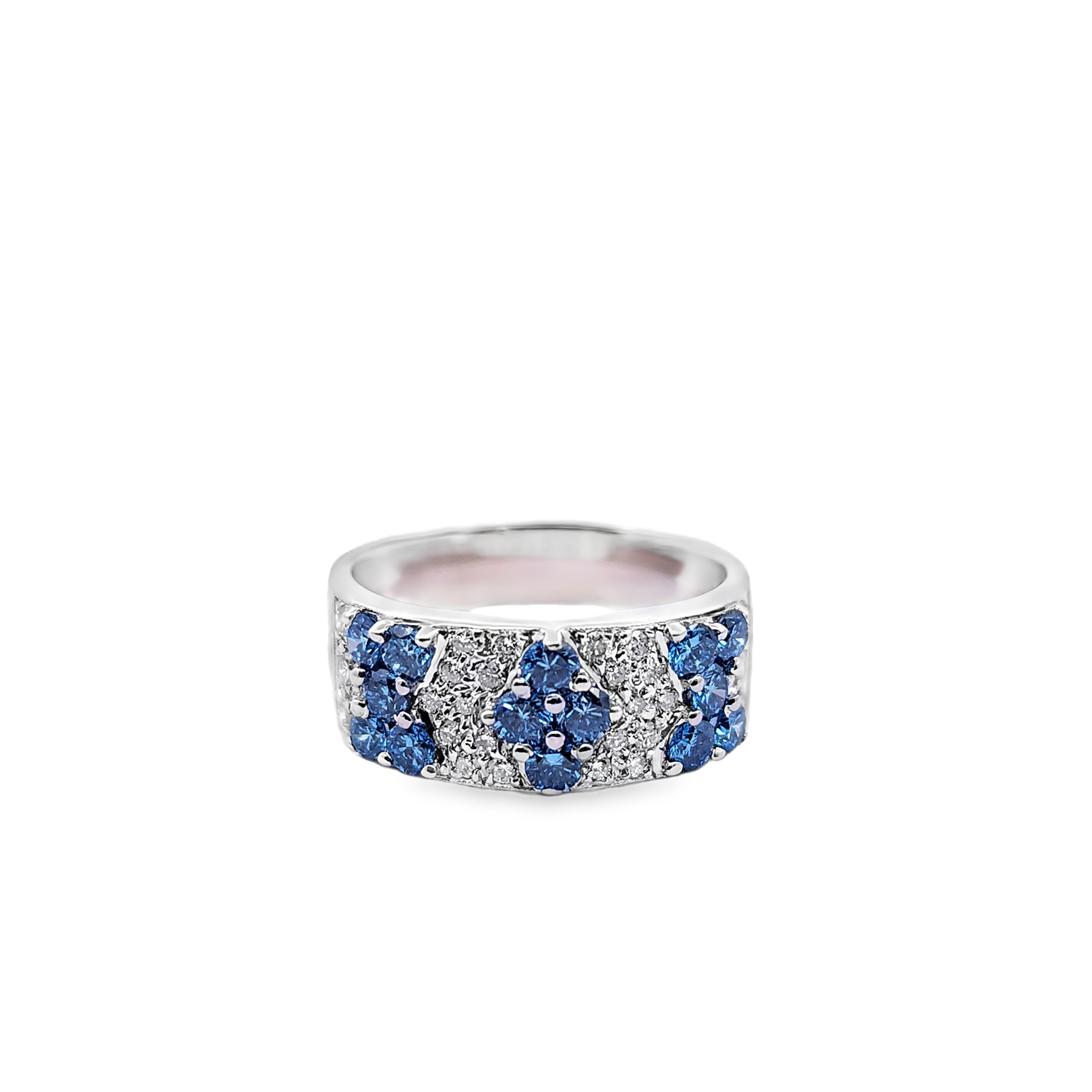 Blue Diamond Ring