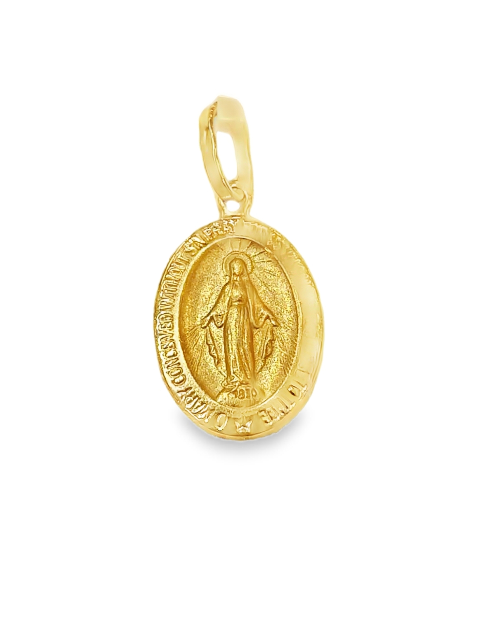 Religious Oval Medallion Pendant