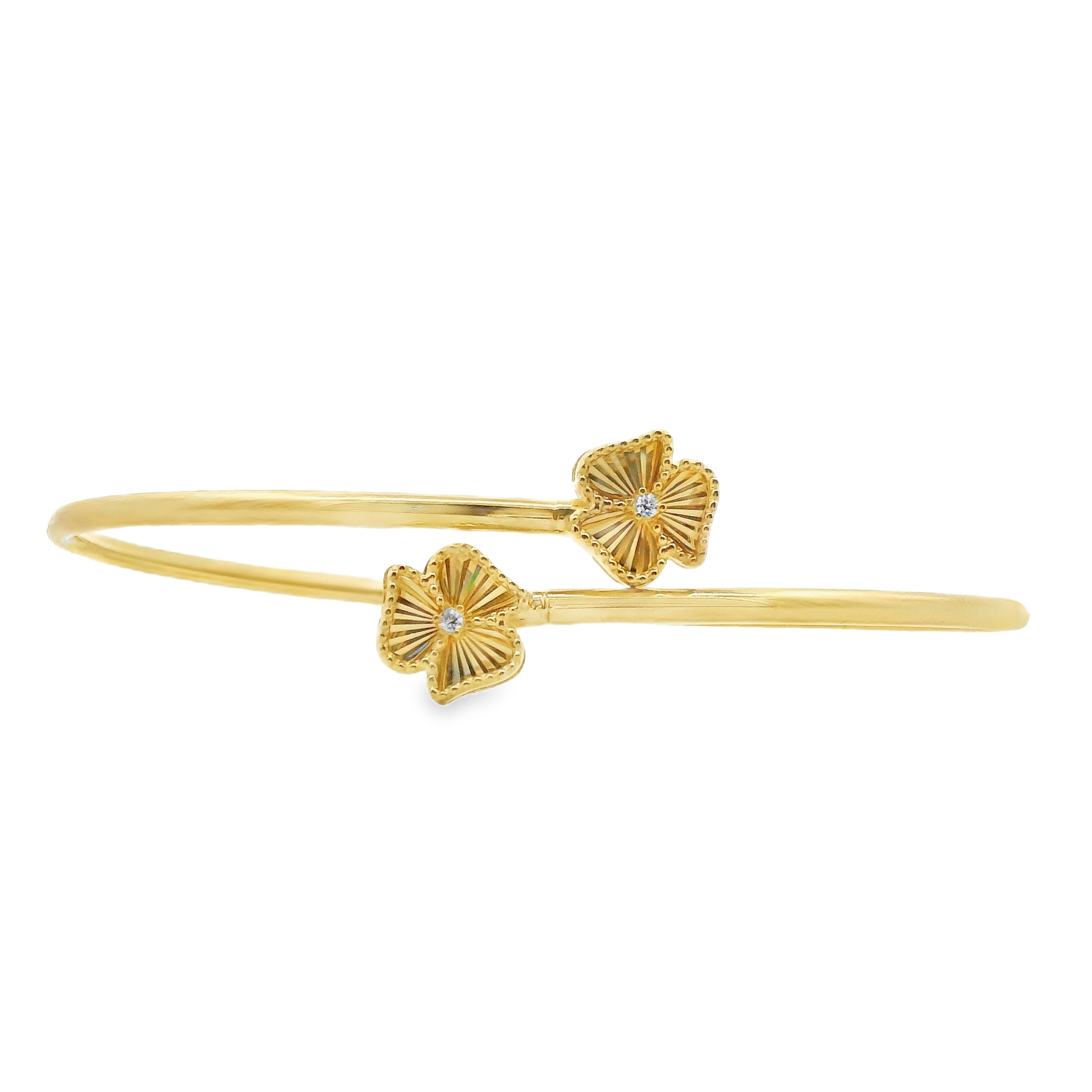 Elegant Flower Bangle
