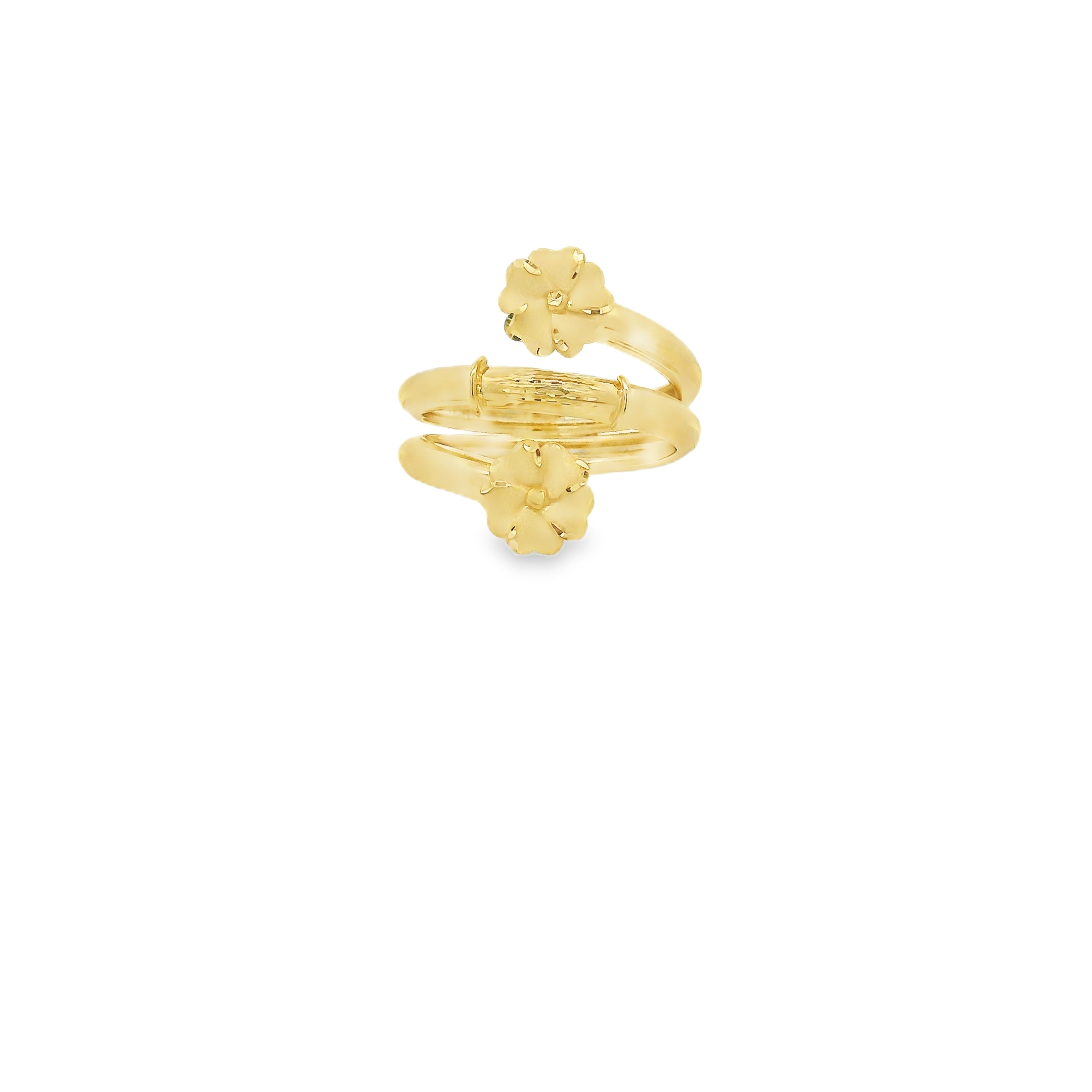 Elegant Floral Gold Ring