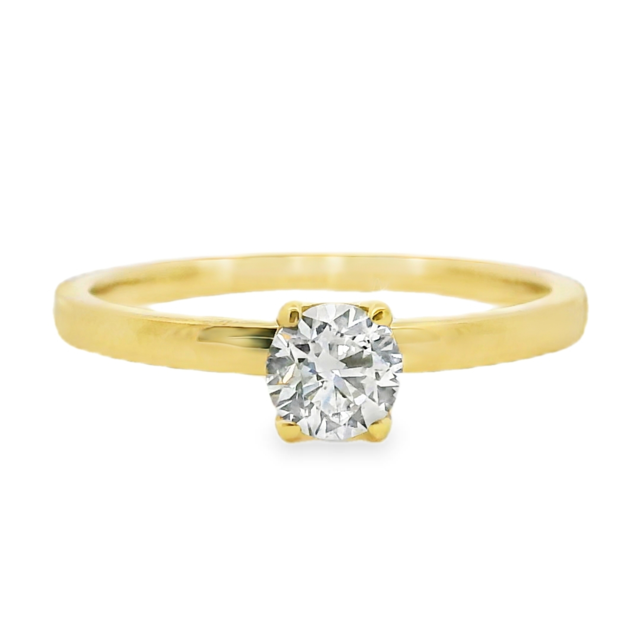 Paisley Round Engagement Ring