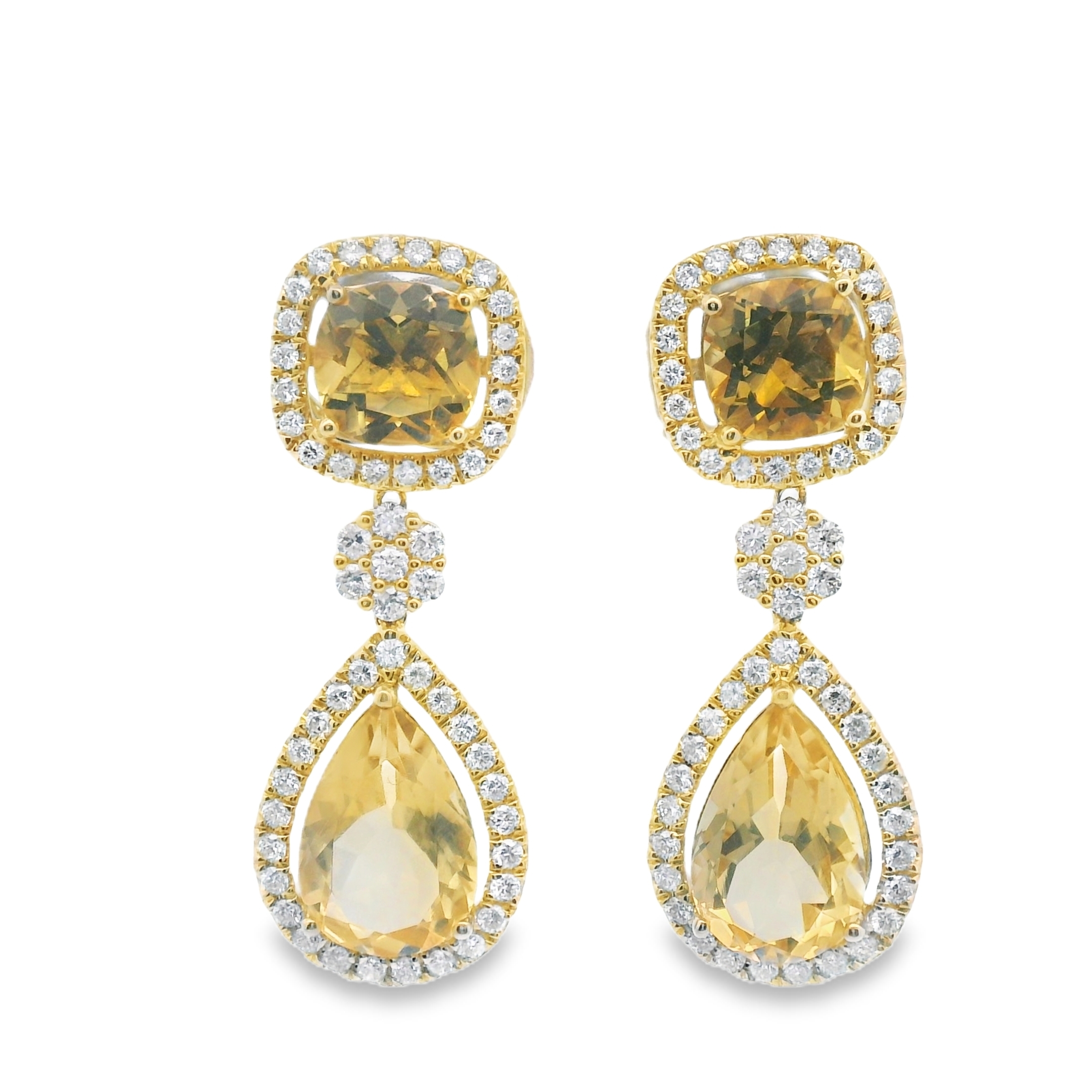 Leyla Diamond Dangling Earrings
