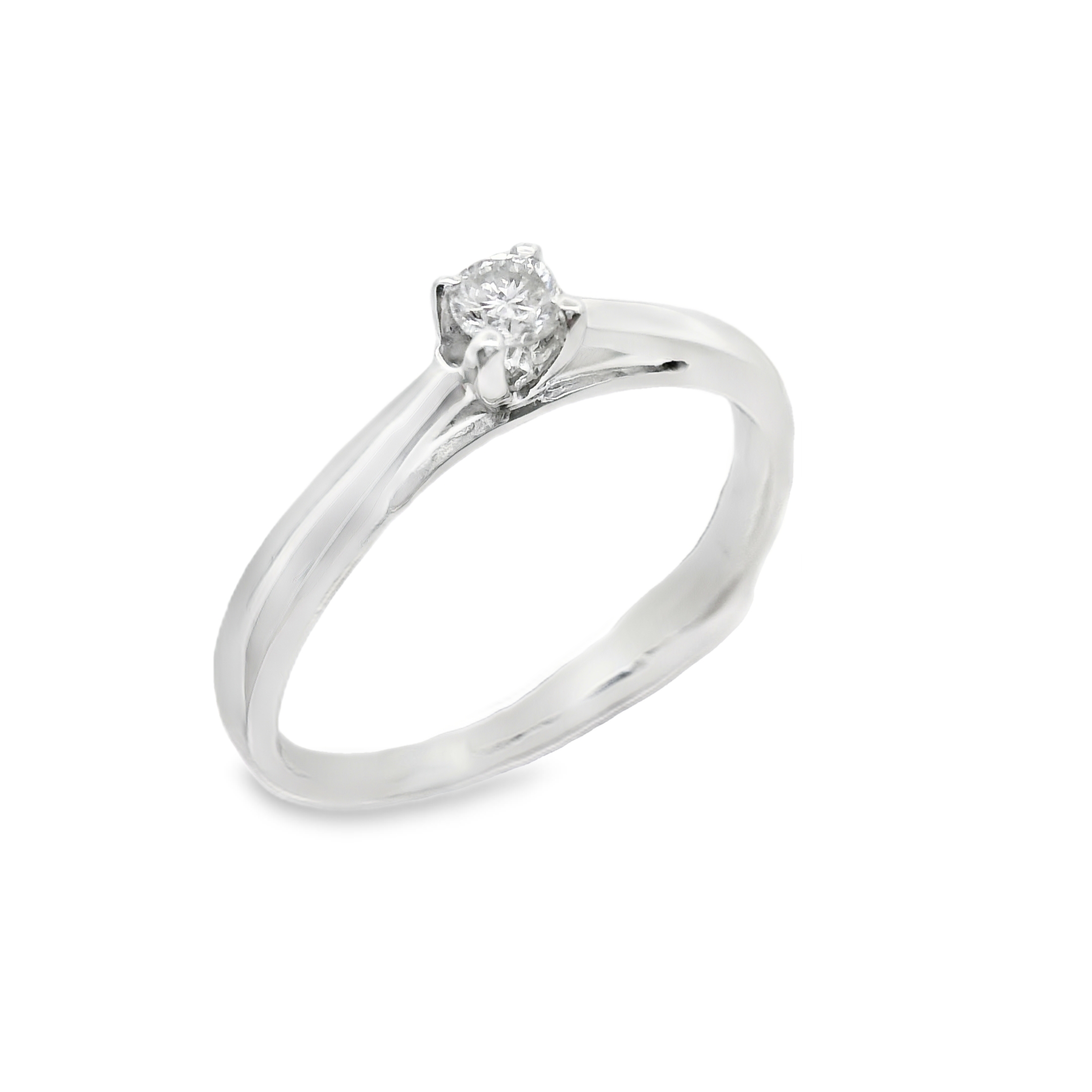 Ava Engagement Ring in White Gold