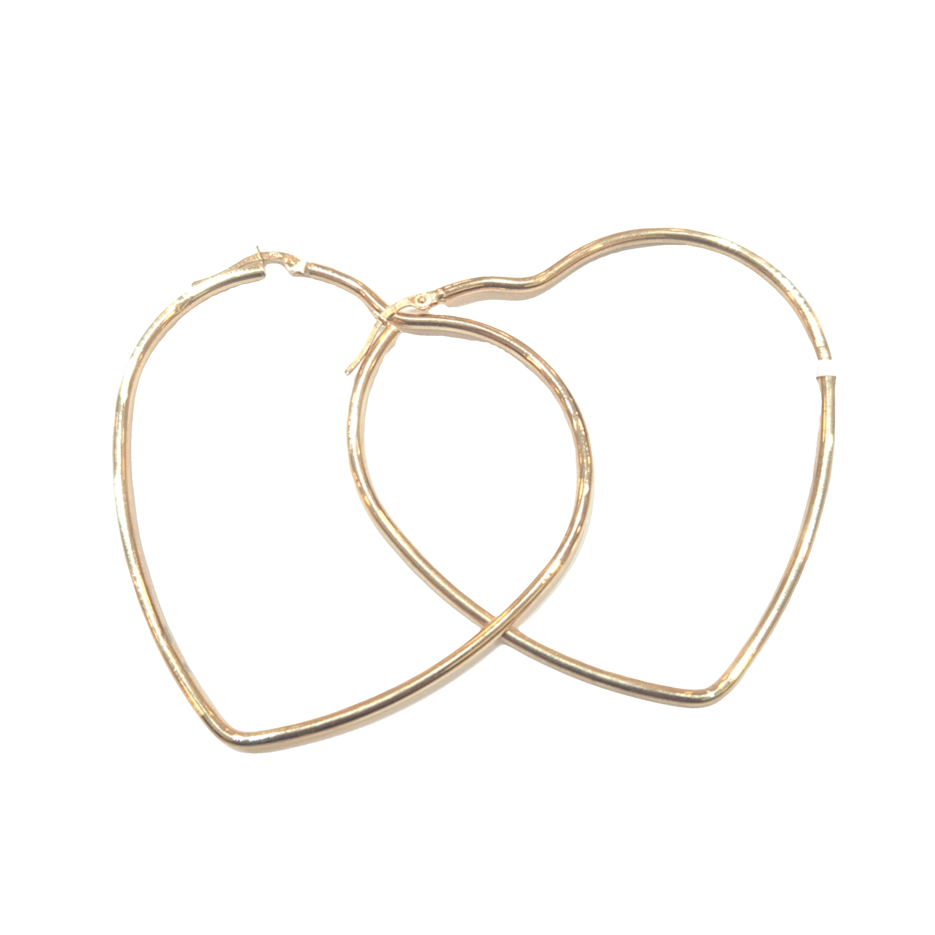 Heart shaped Loop Earrings