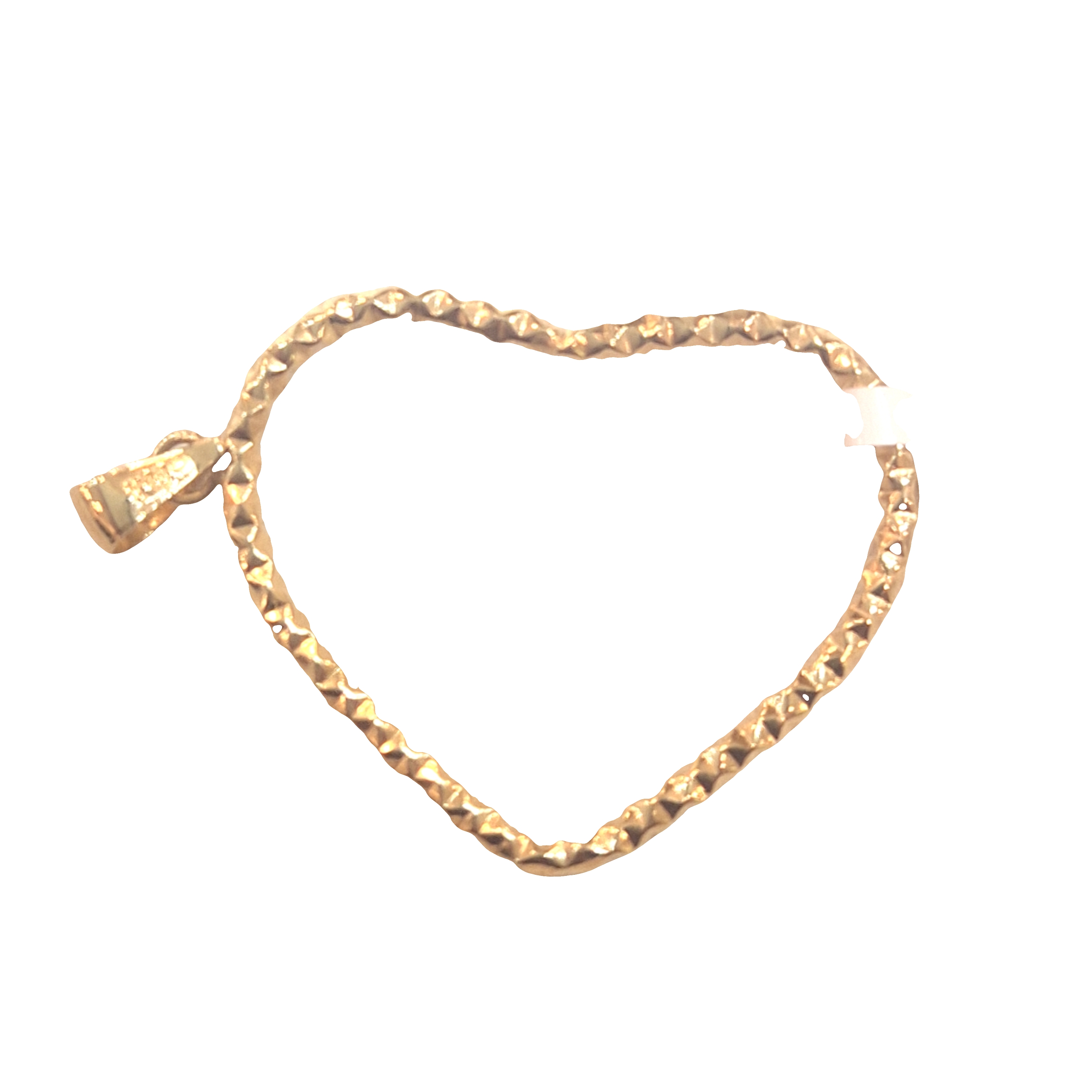 Open heart Gold Pendant