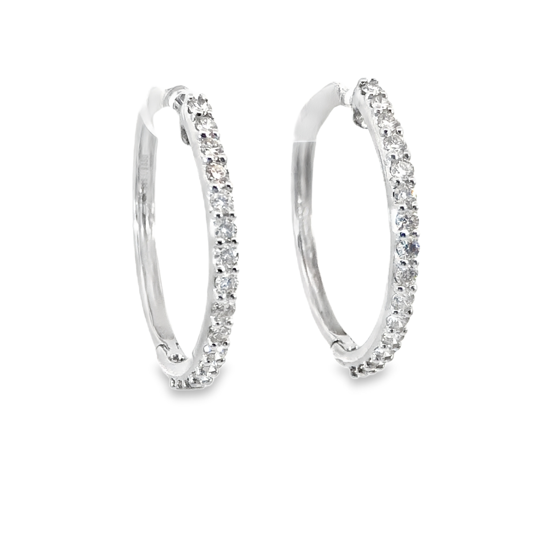 Diamond Hoop Earring