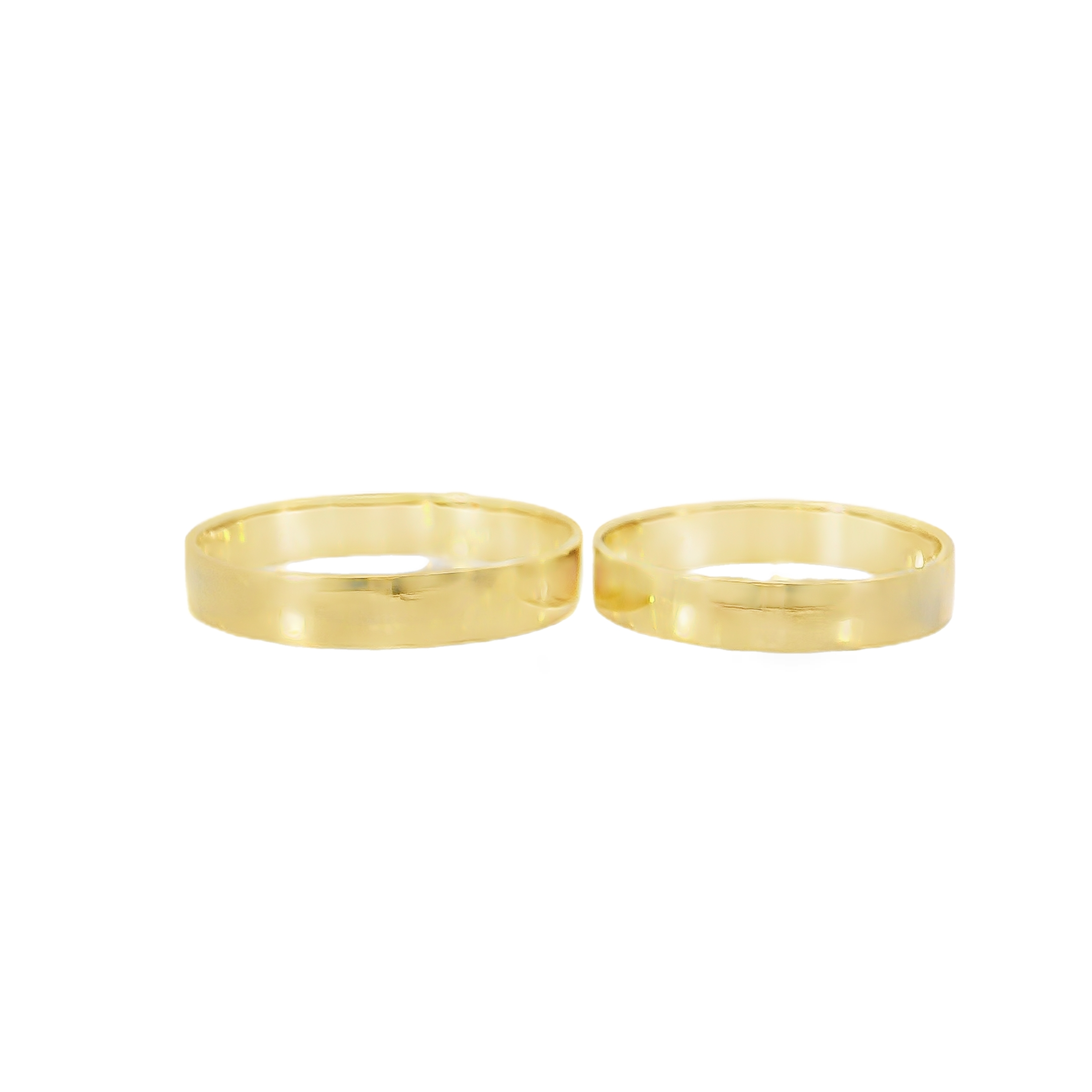 Customized Plain Wedding Band Yellow Gold