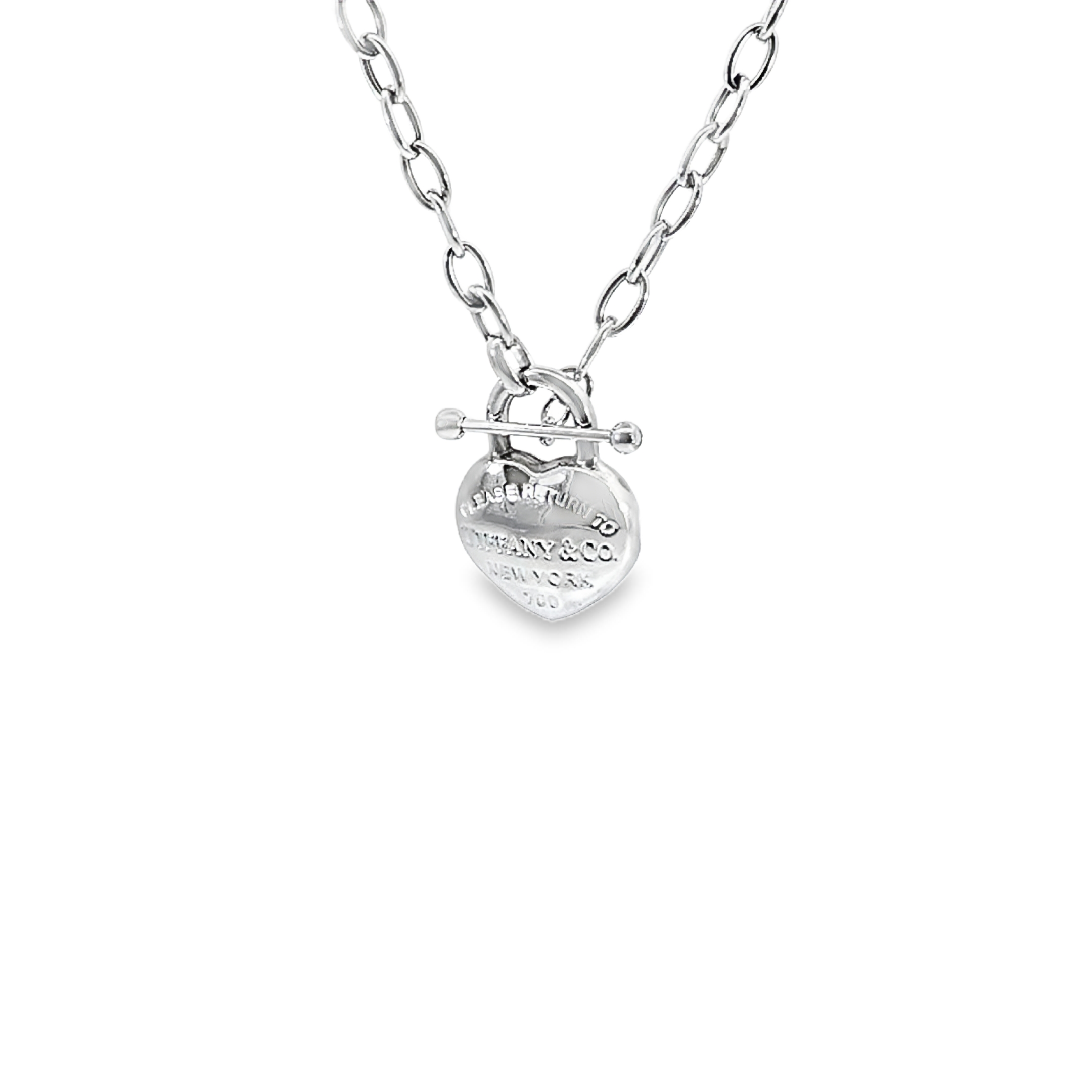 Round Link With Heart charm