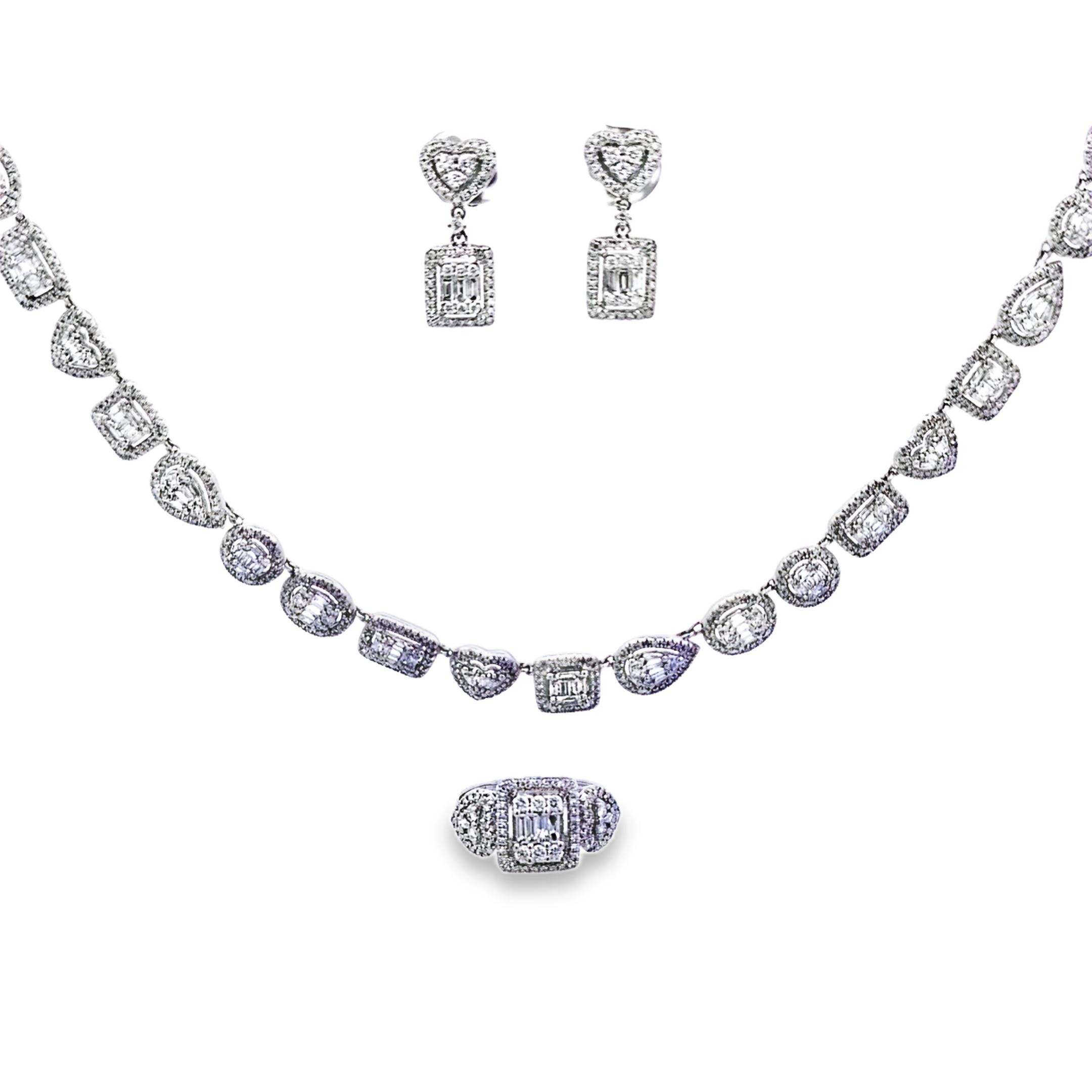 Multi-Cut Diamond Jewelry Set