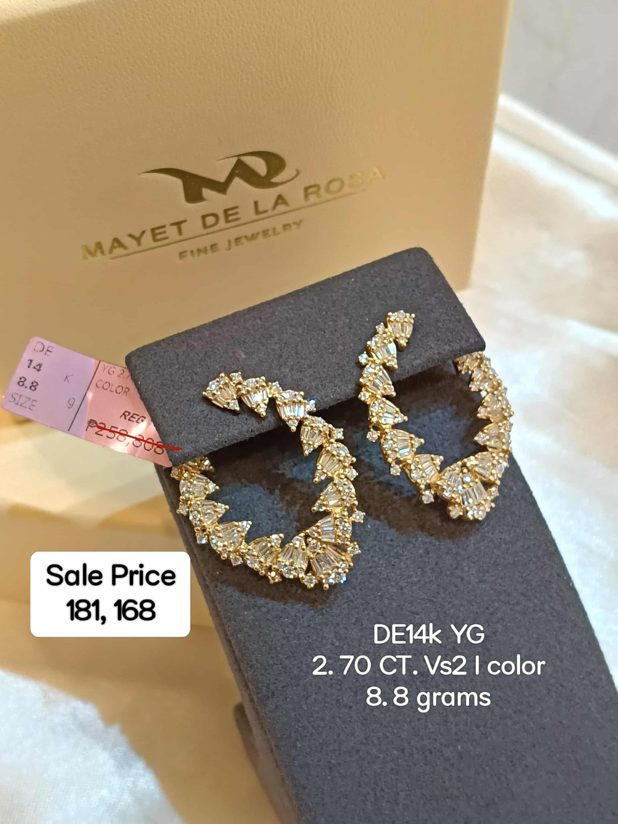 Yellow Gold Hoop Earrings with Oval Cut Diamonds