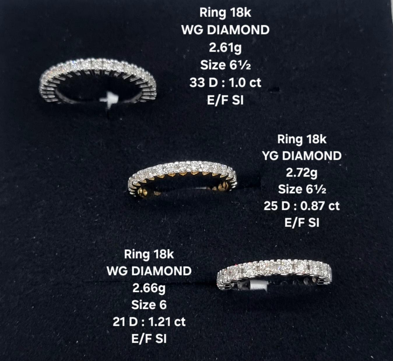 White Gold Eternity Ring with Round Brilliant Diamonds