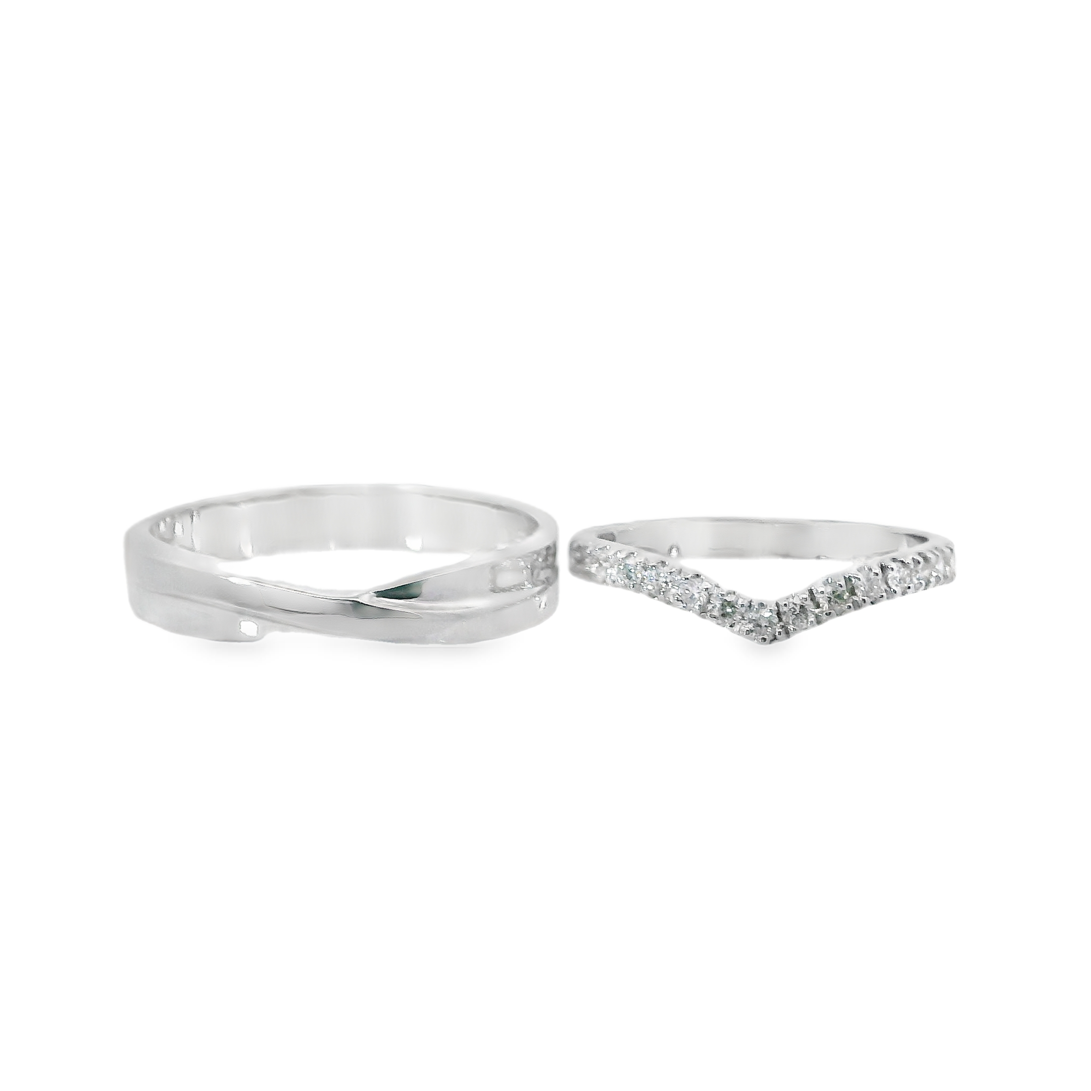 AMIRA Wedding BAND White Gold