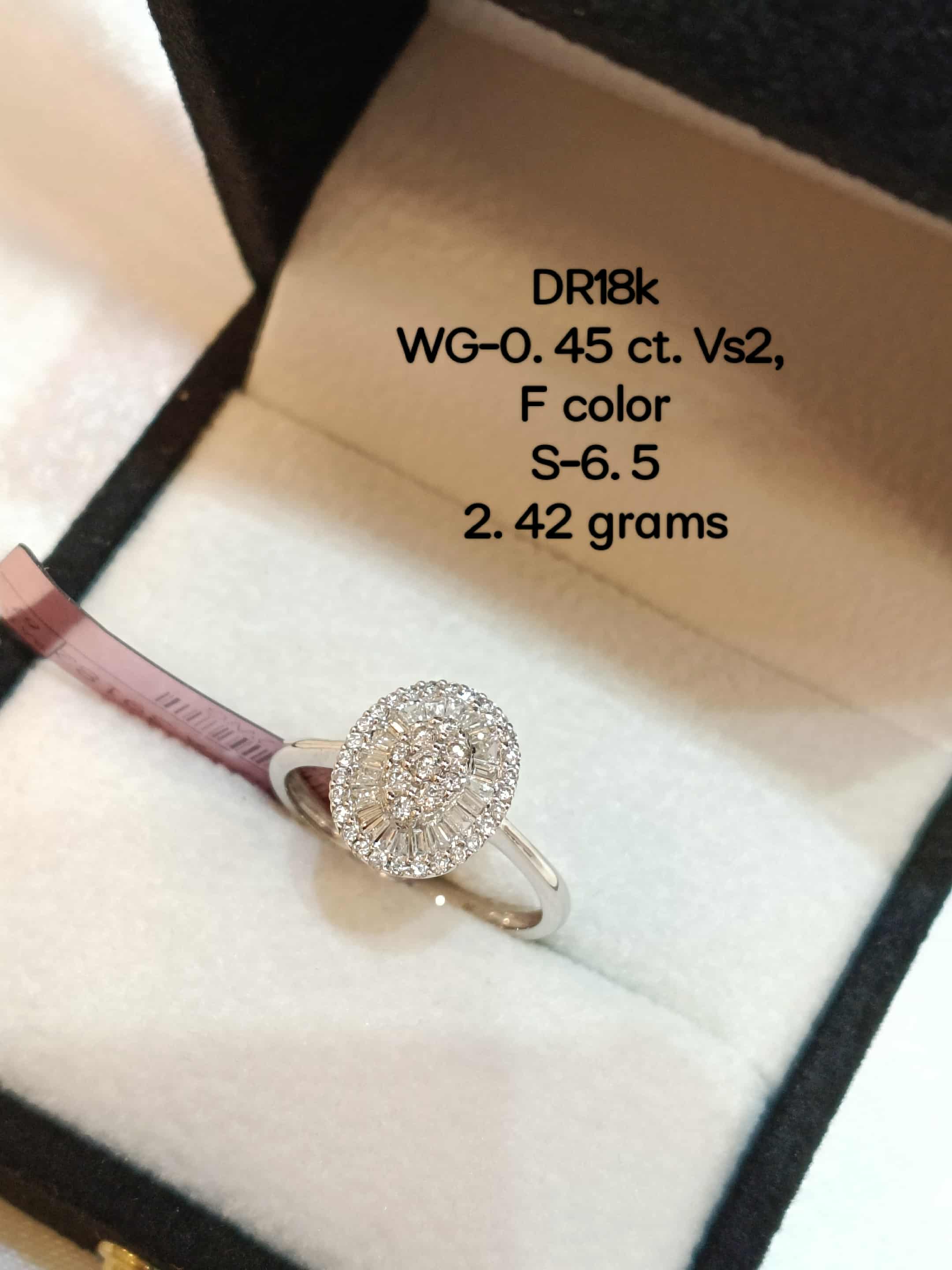White Gold Multistone Diamond Ring