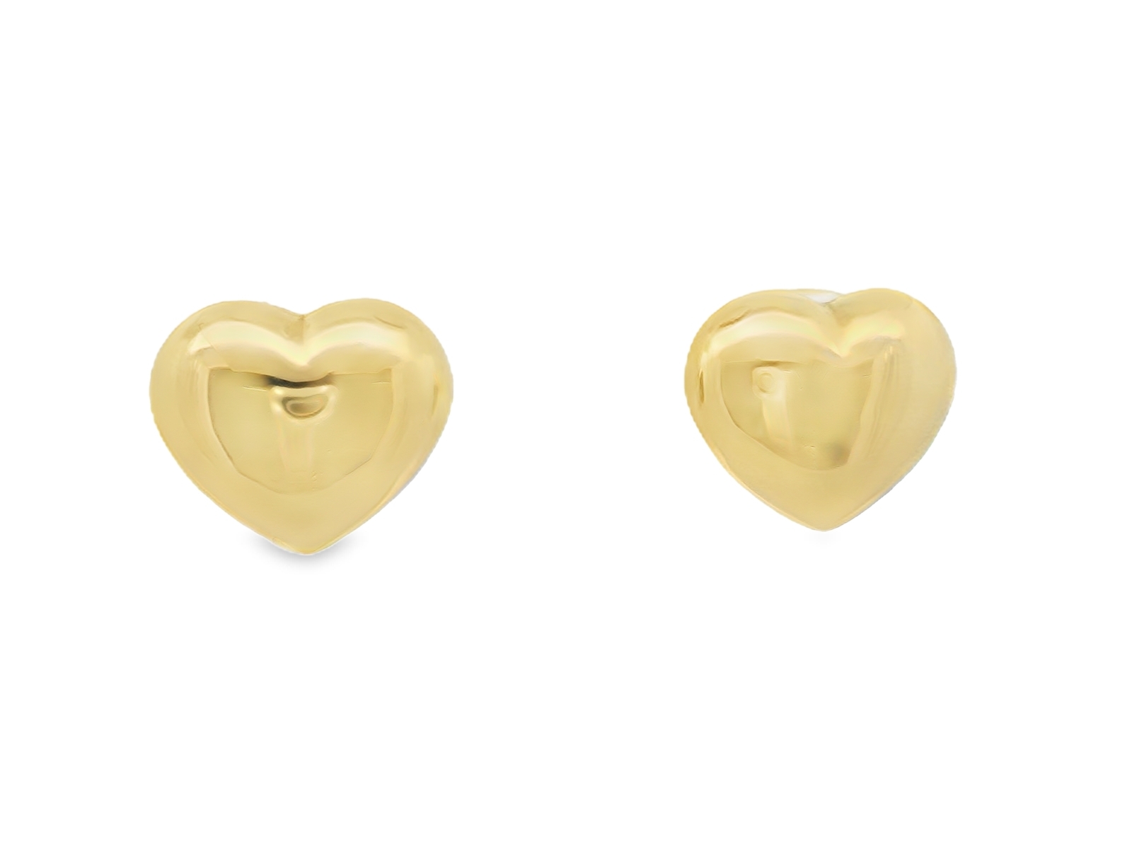 Dome Heart Stud Earring