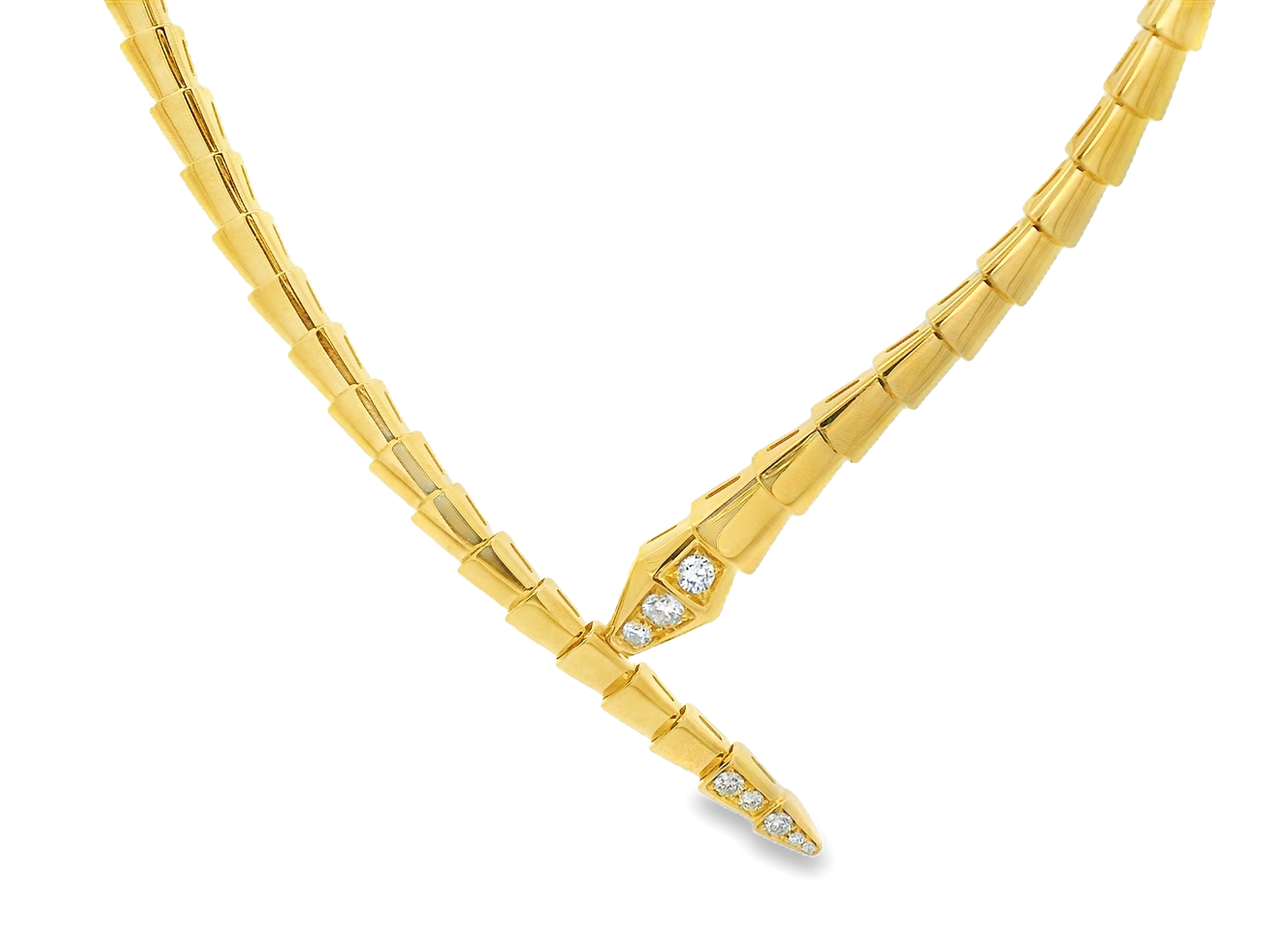 Snake Diamond Necklace (Mirror Copy)