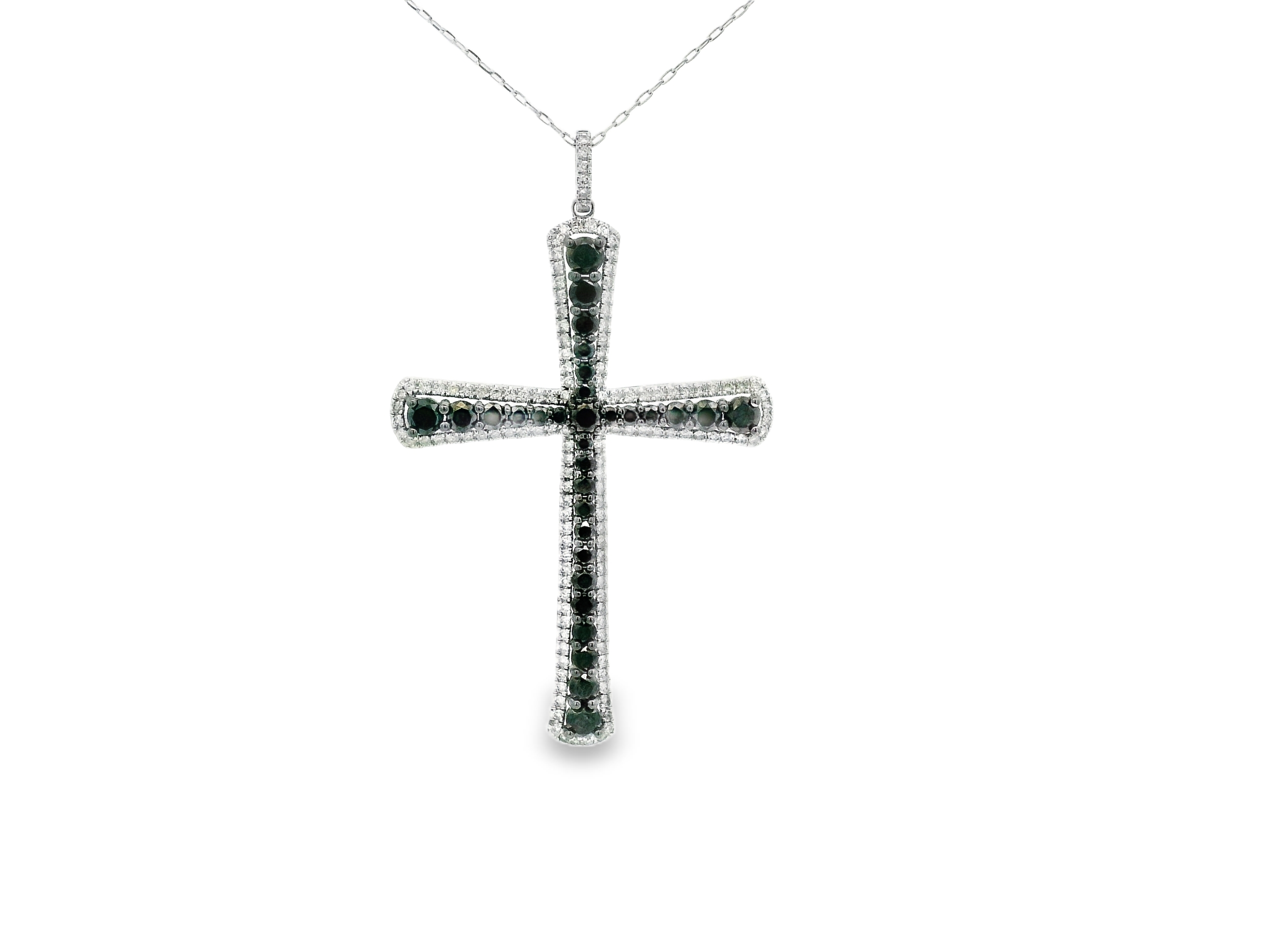 Elegant Black Cross Pendant