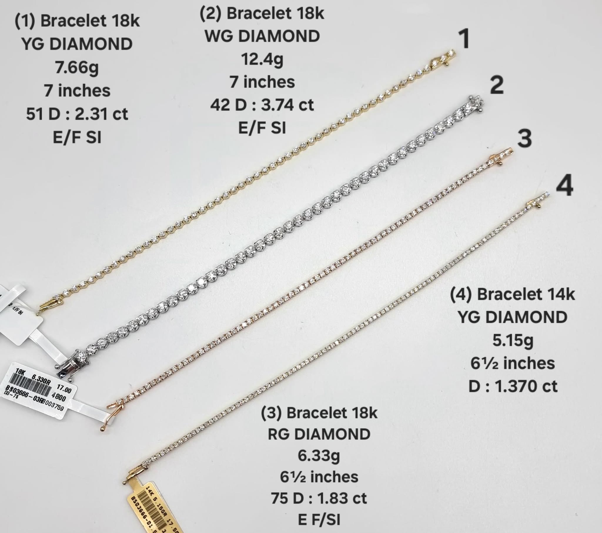 Diamond Tennis Bracelets