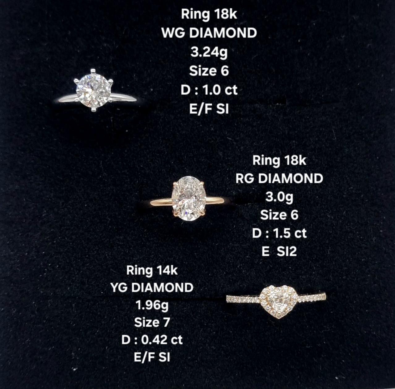 White Gold Engagement Ring with Round Brilliant Diamond