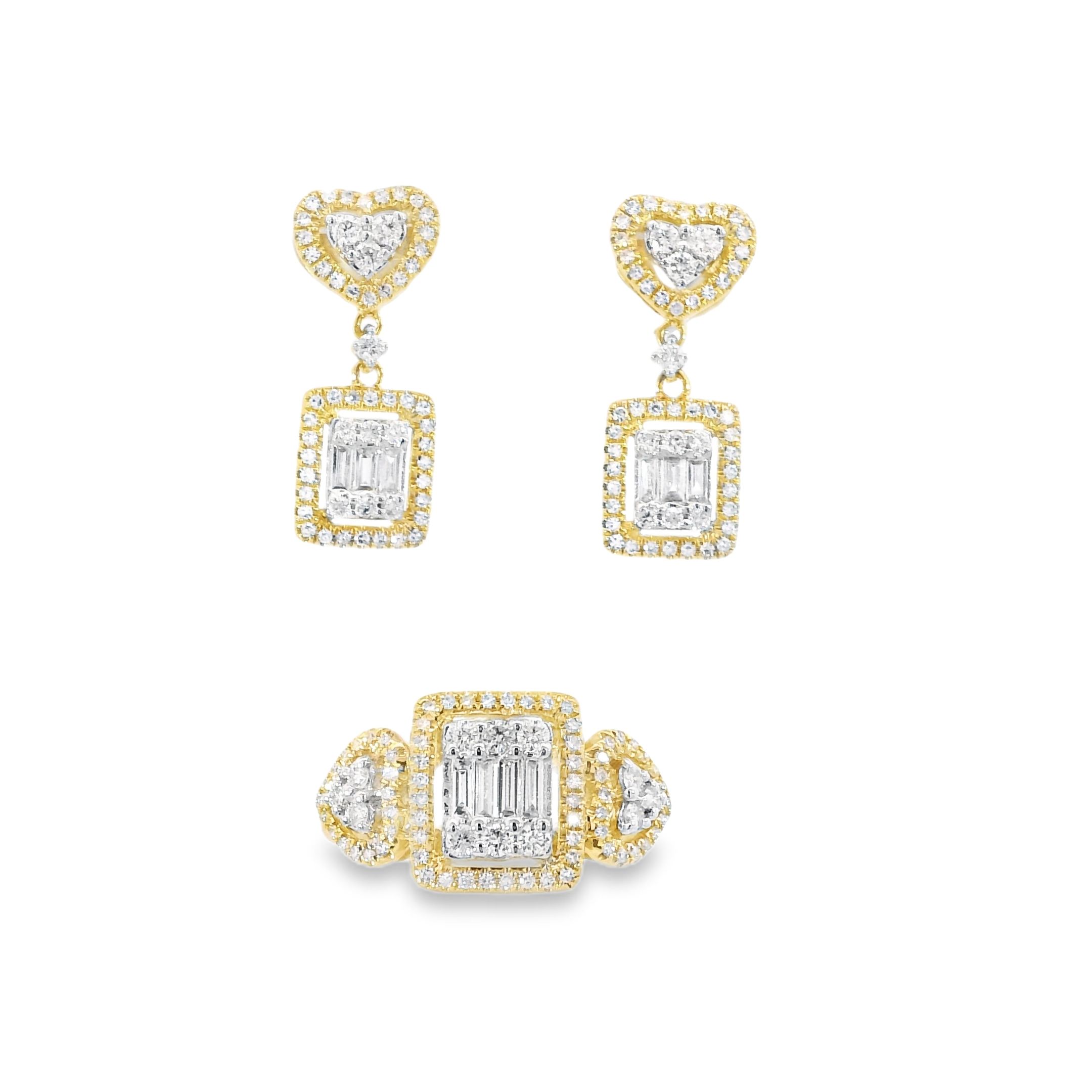 Multi-Shaped Diamond Jewelry Set Collection