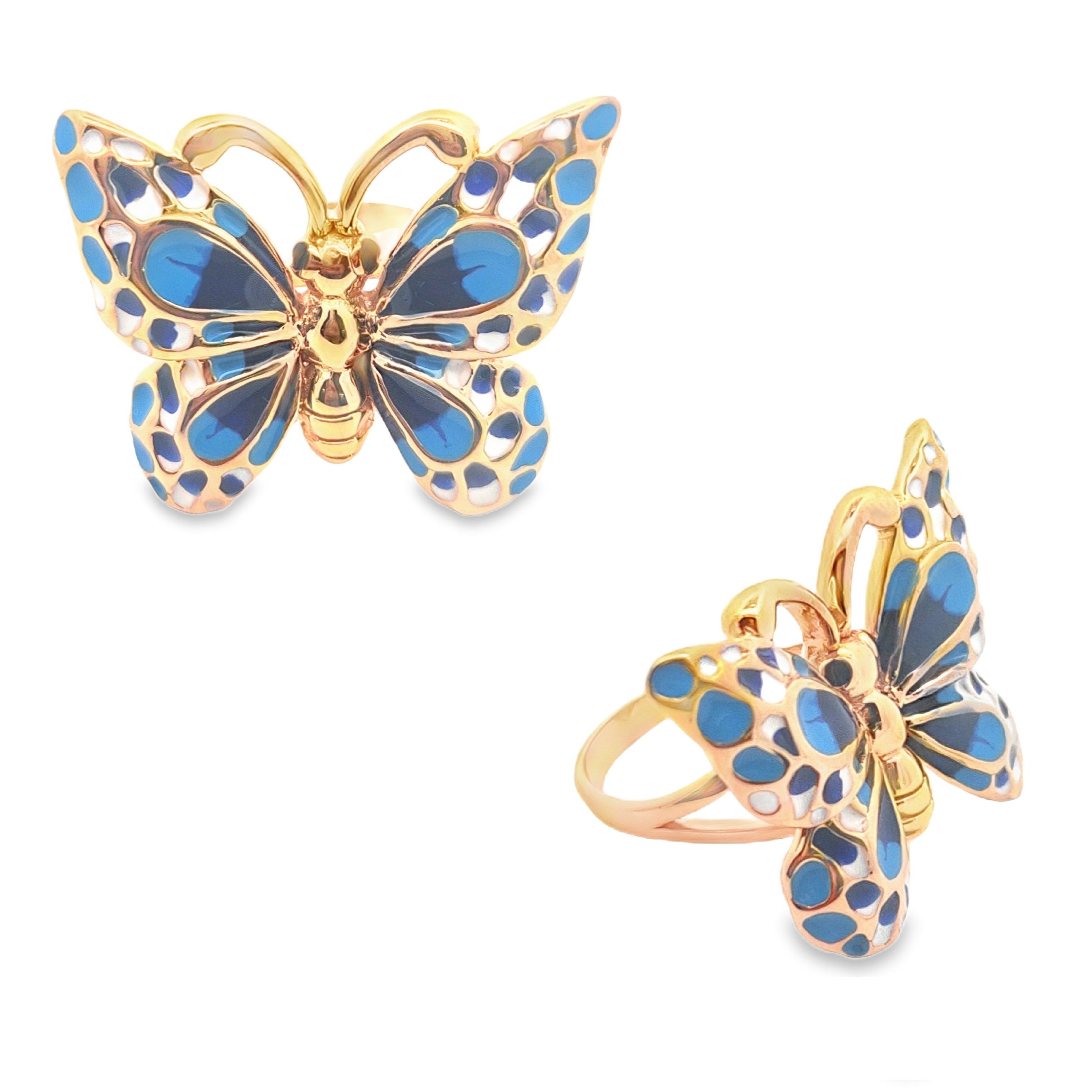 Electro Butterfly Rings