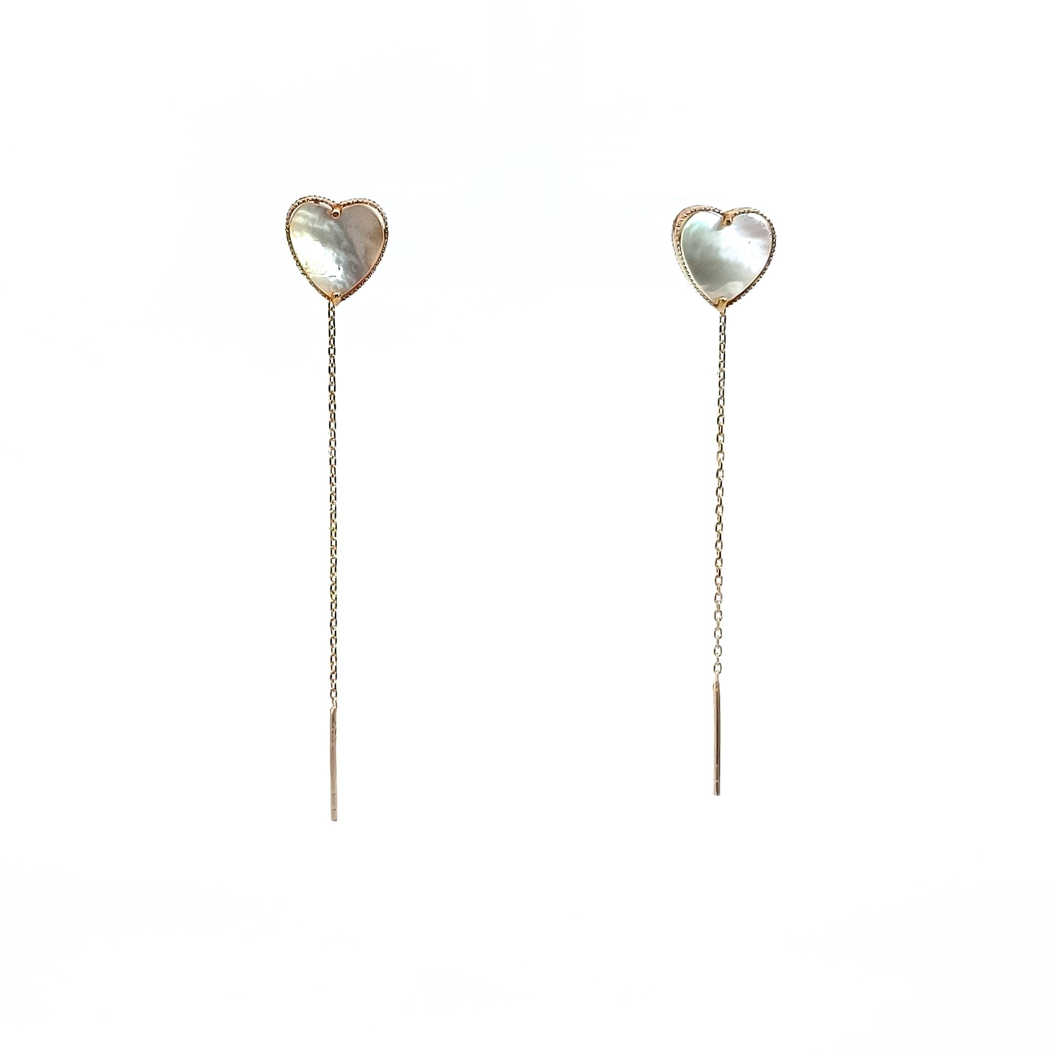 Tic-Tac Heart Earring