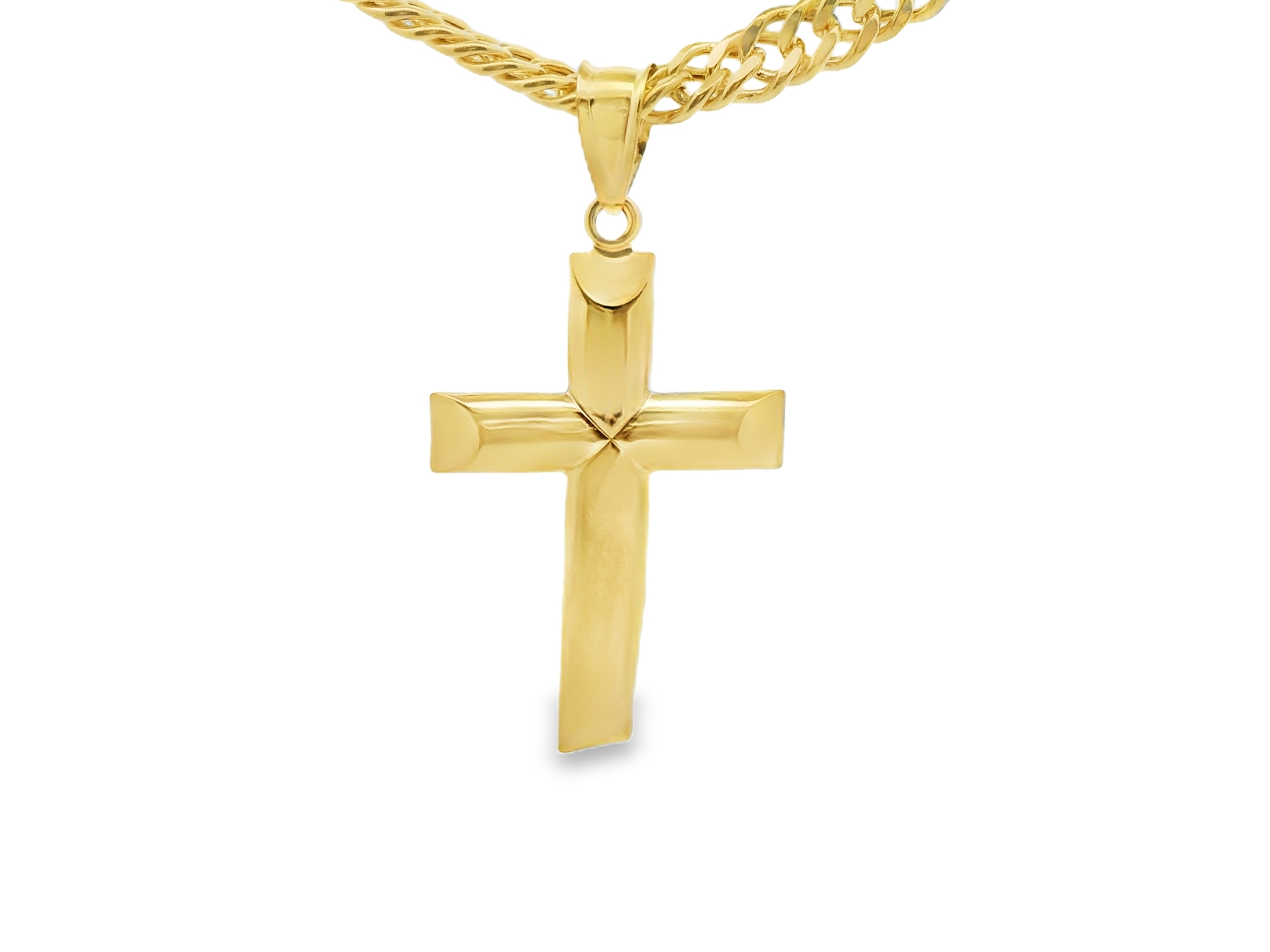 Classic Yellow Gold Cross Pendant