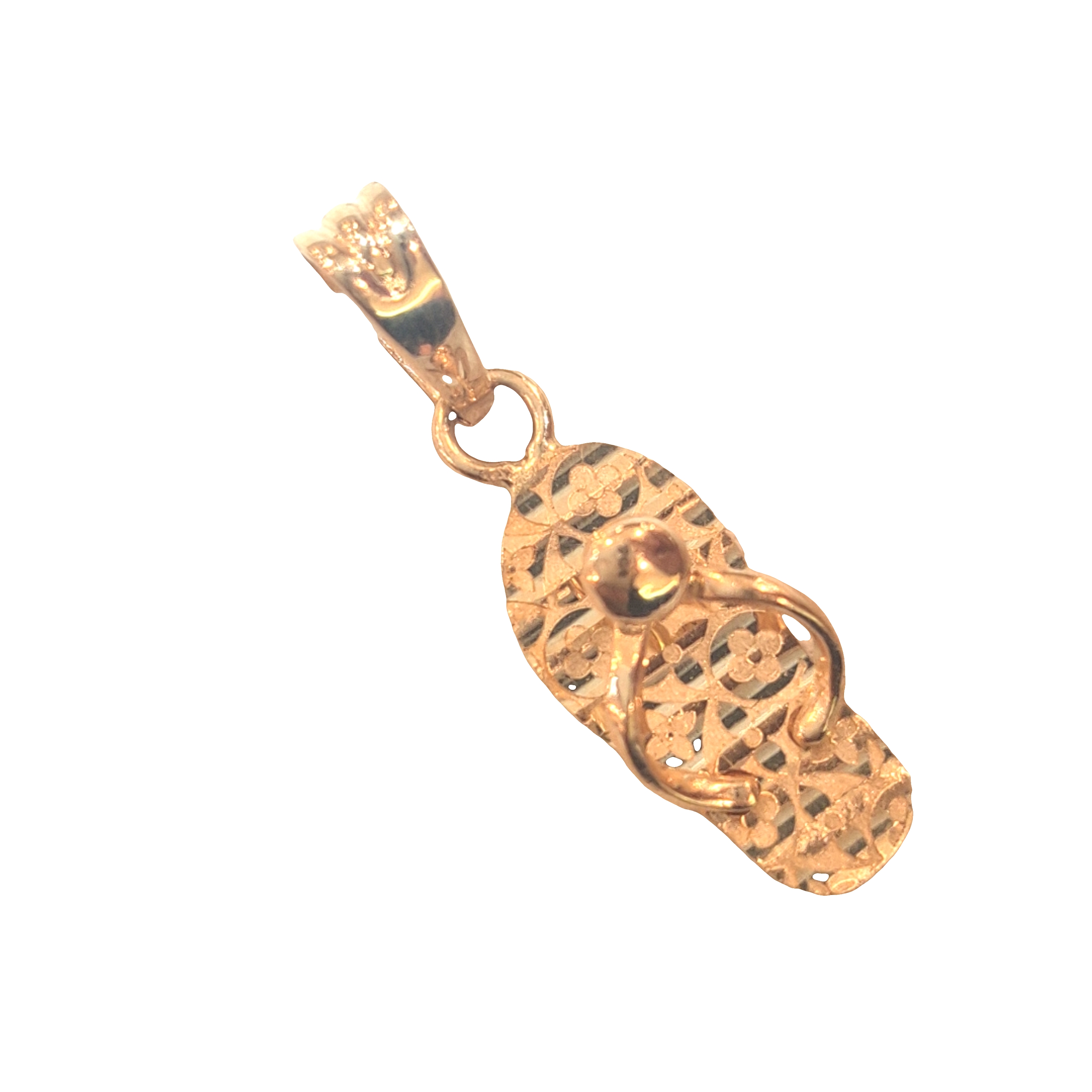 Gold Sandal Pendant