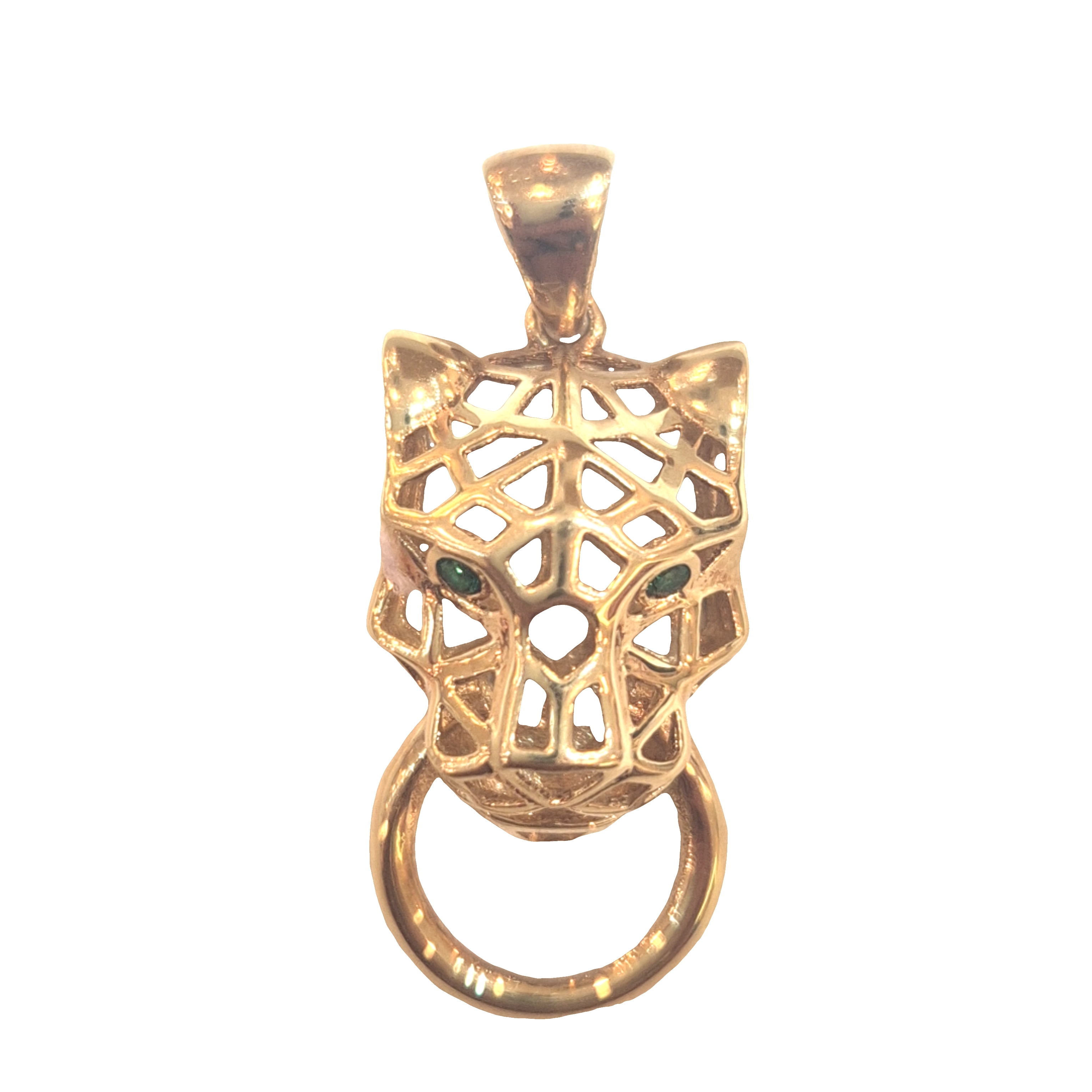 Panther head Pendant with Ring