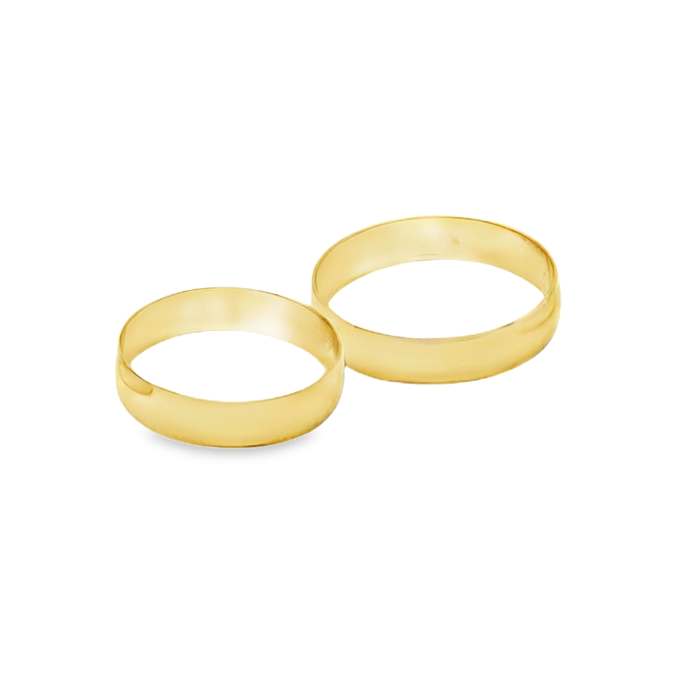 Customized Half Round Wedding Ring 14k