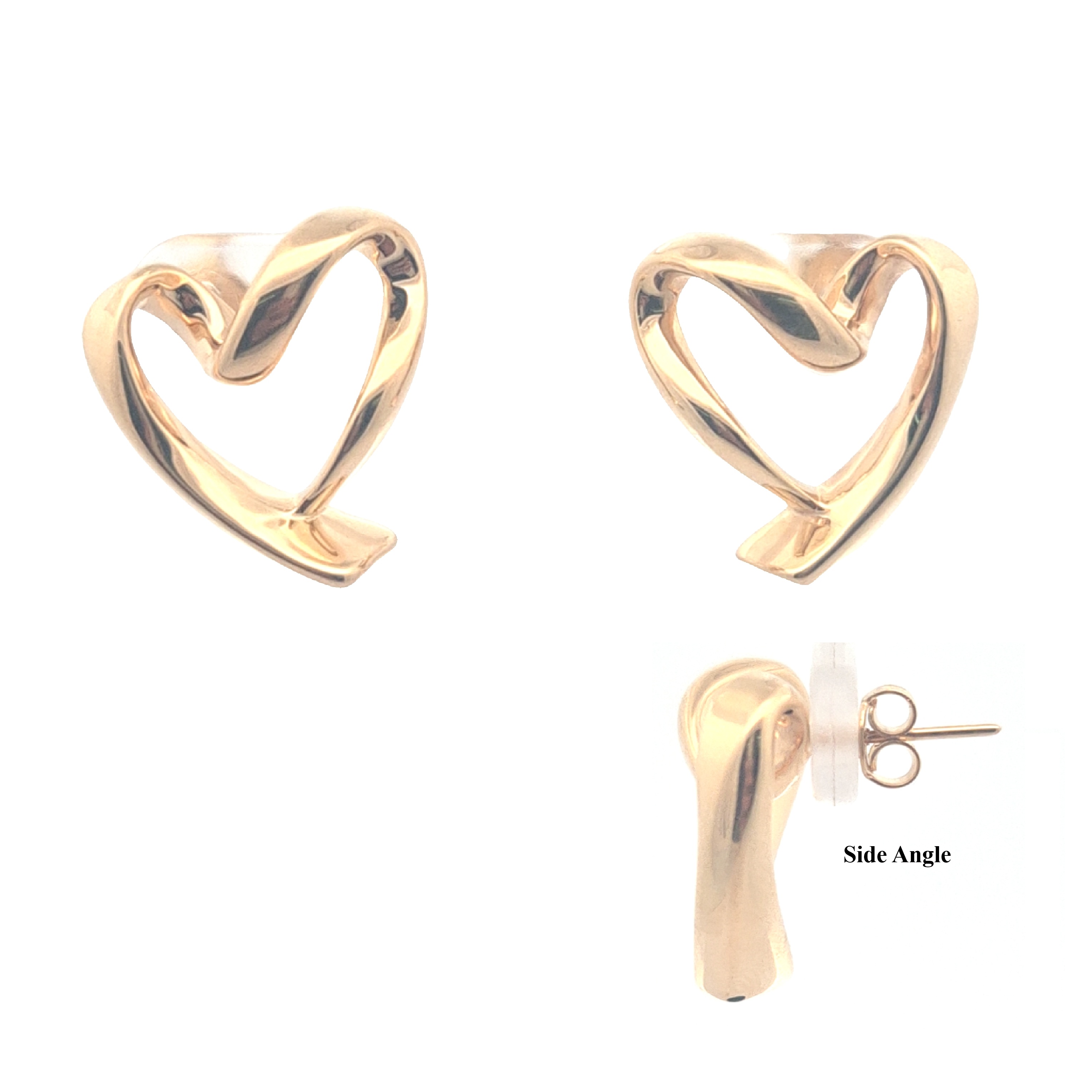 Electro Heart Stud Earrings