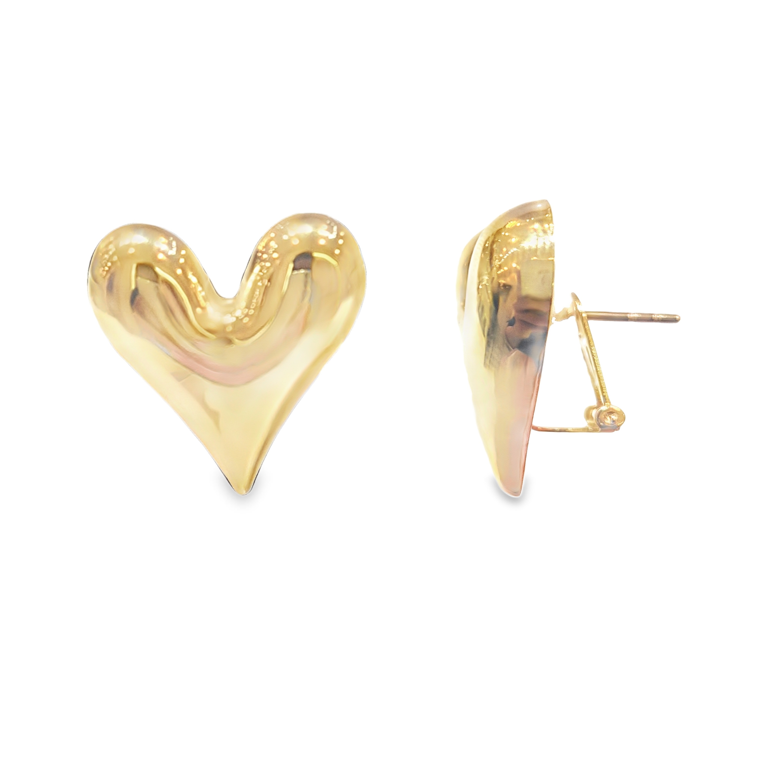 Heart Clip Type Earrings