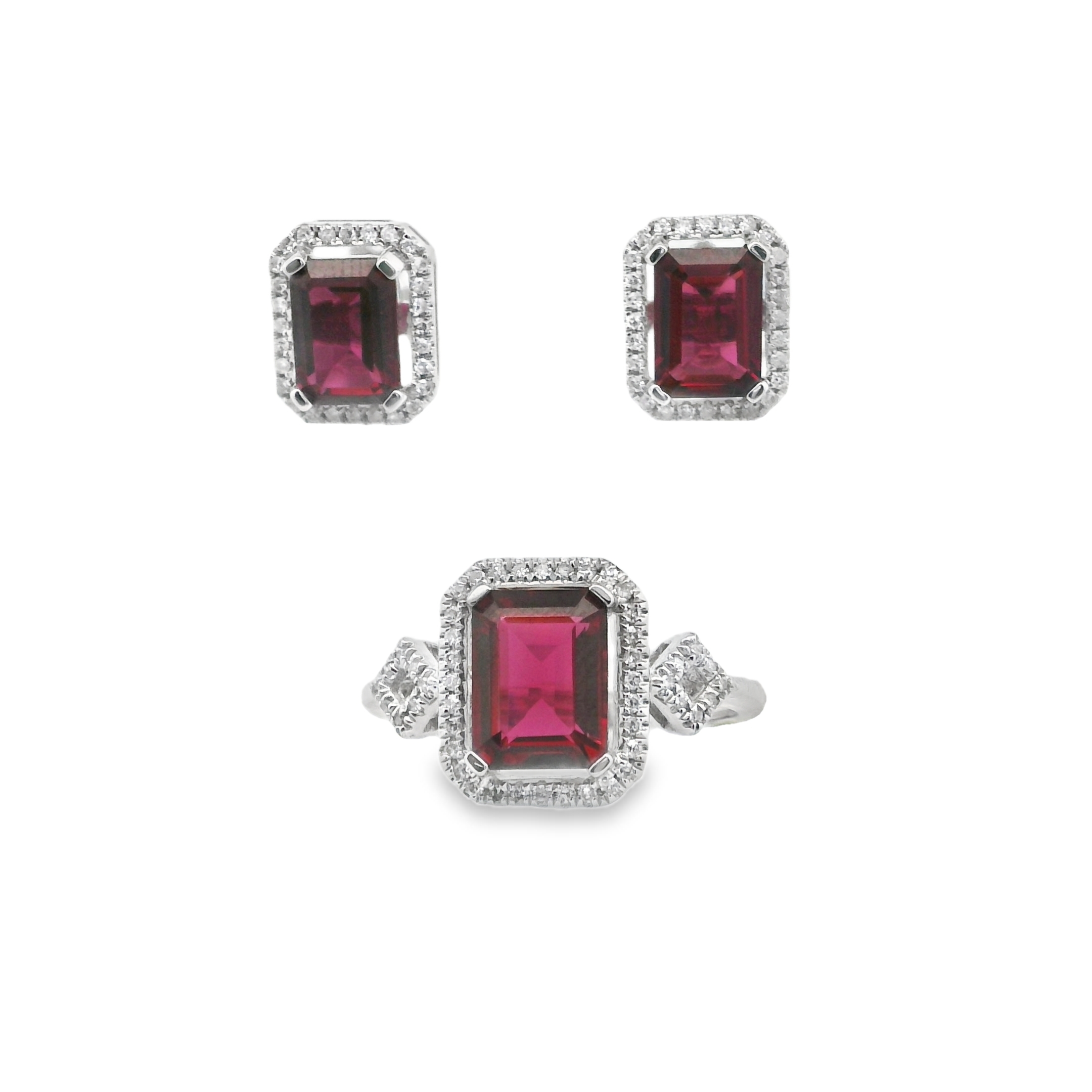 Ruby Dream Diamond Set