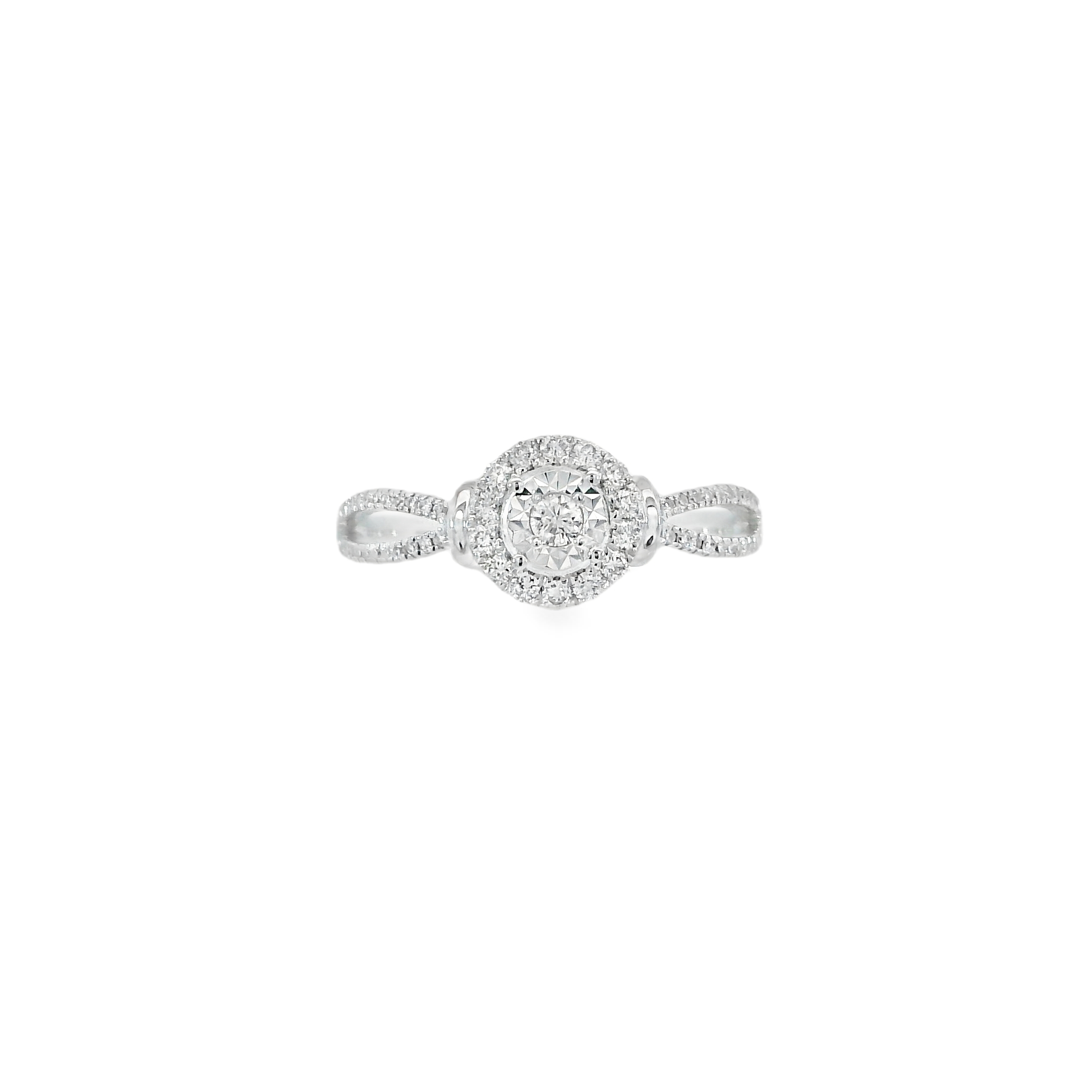 Halo Diamond Ring Infinity band