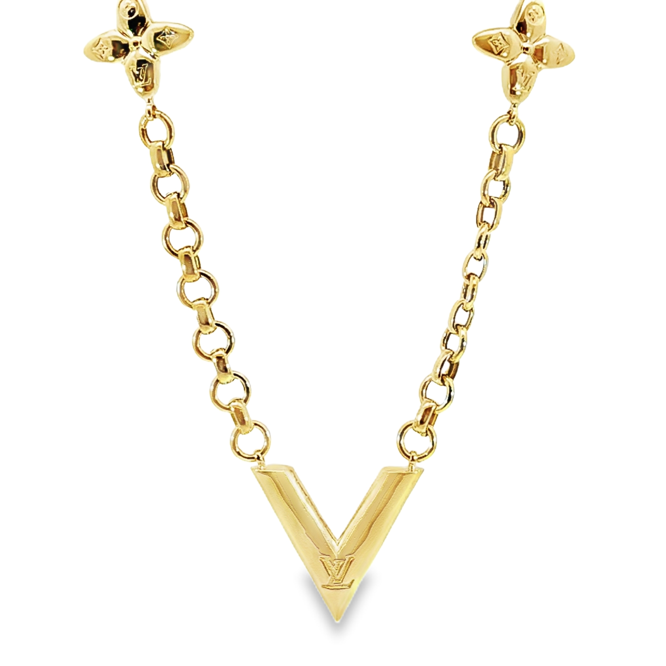 V-Linked Chain Necklace