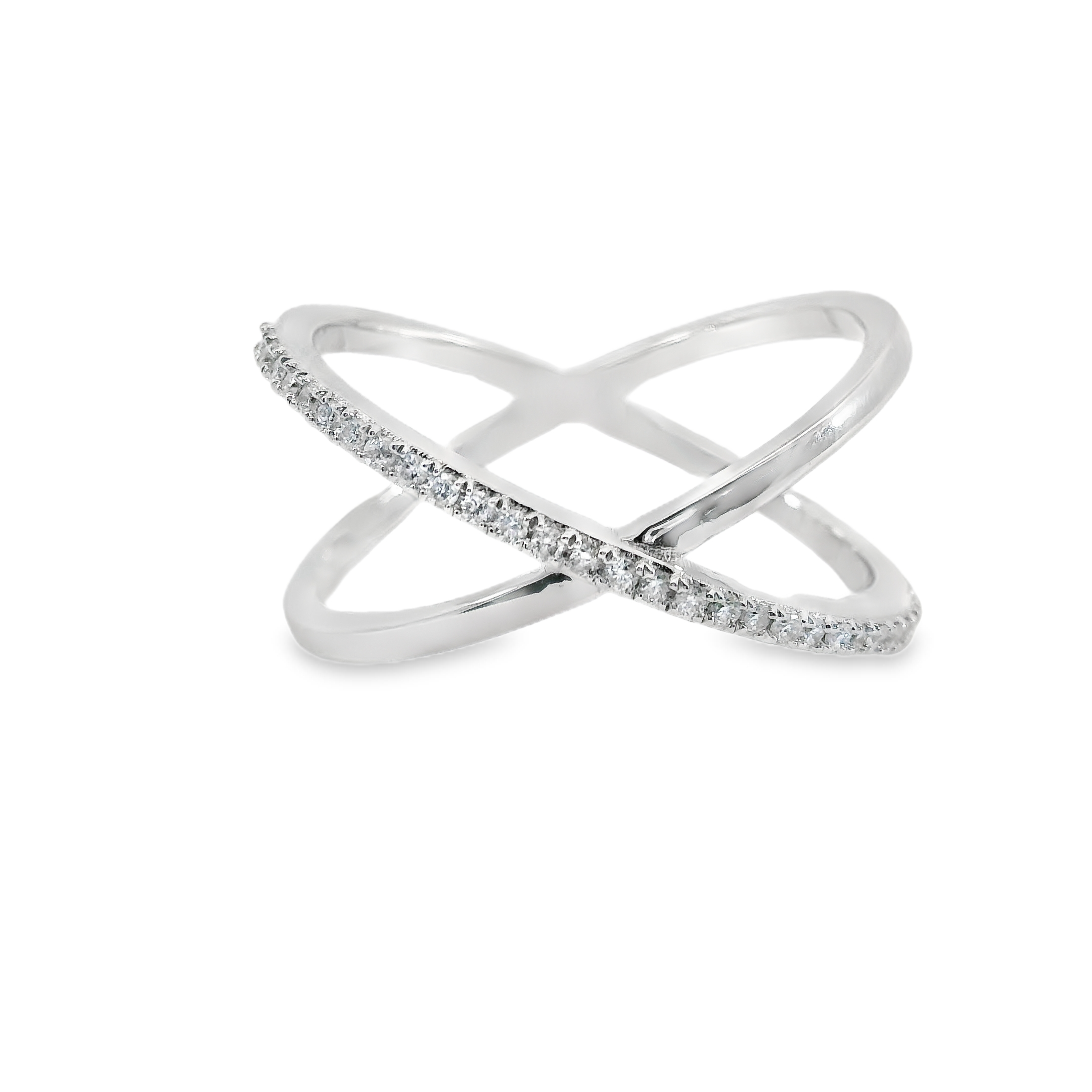 Criss Cross Diamond Ring