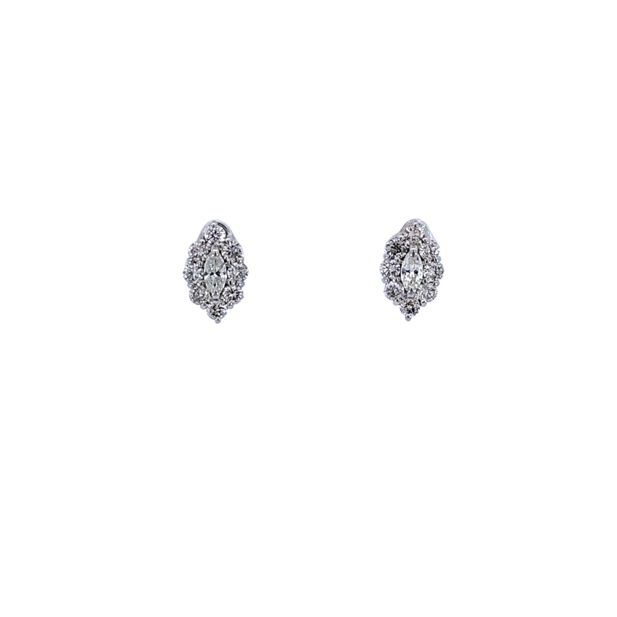 Marquise Diamond Stud Earring