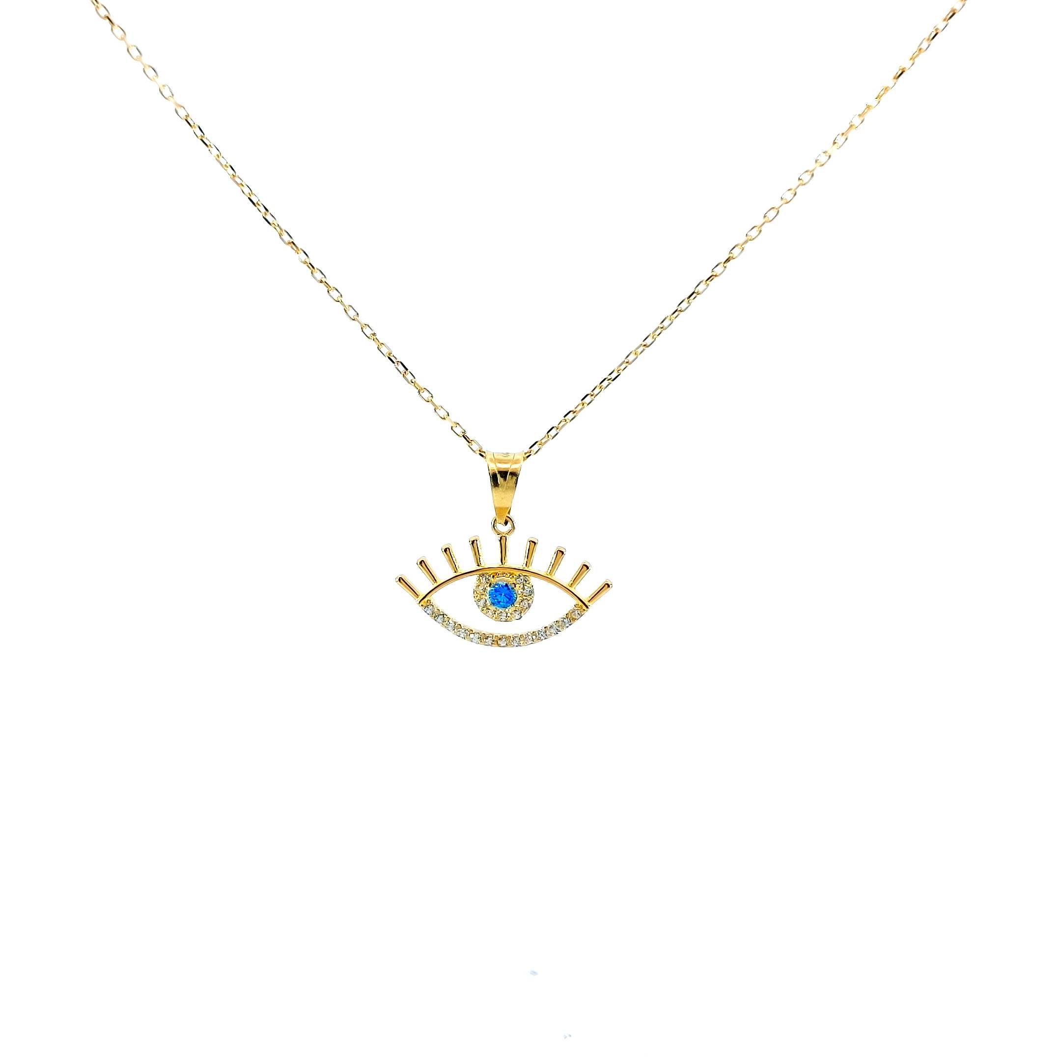 Chain Neclace with Eye Pendant