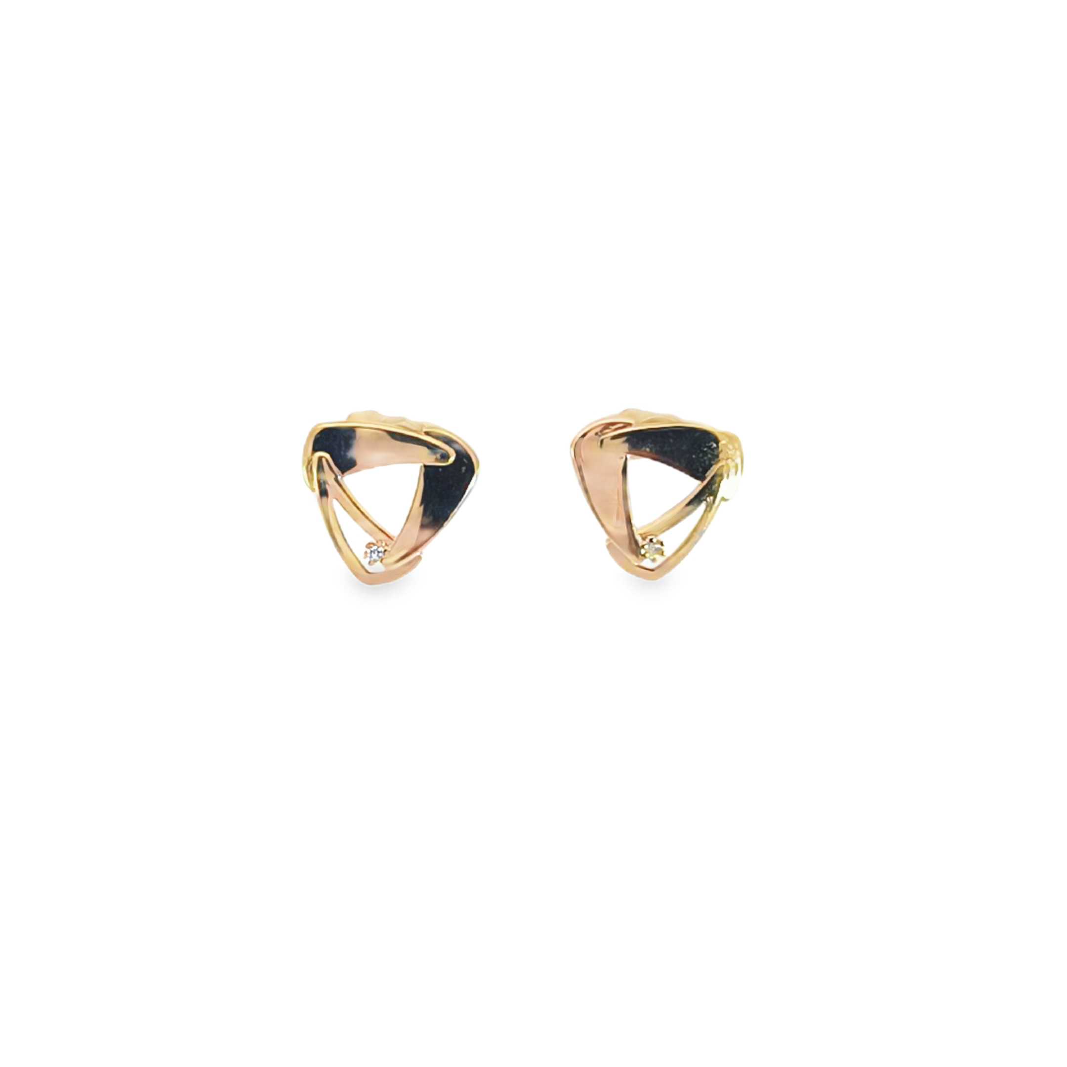 Trigon Shape Stud Earring