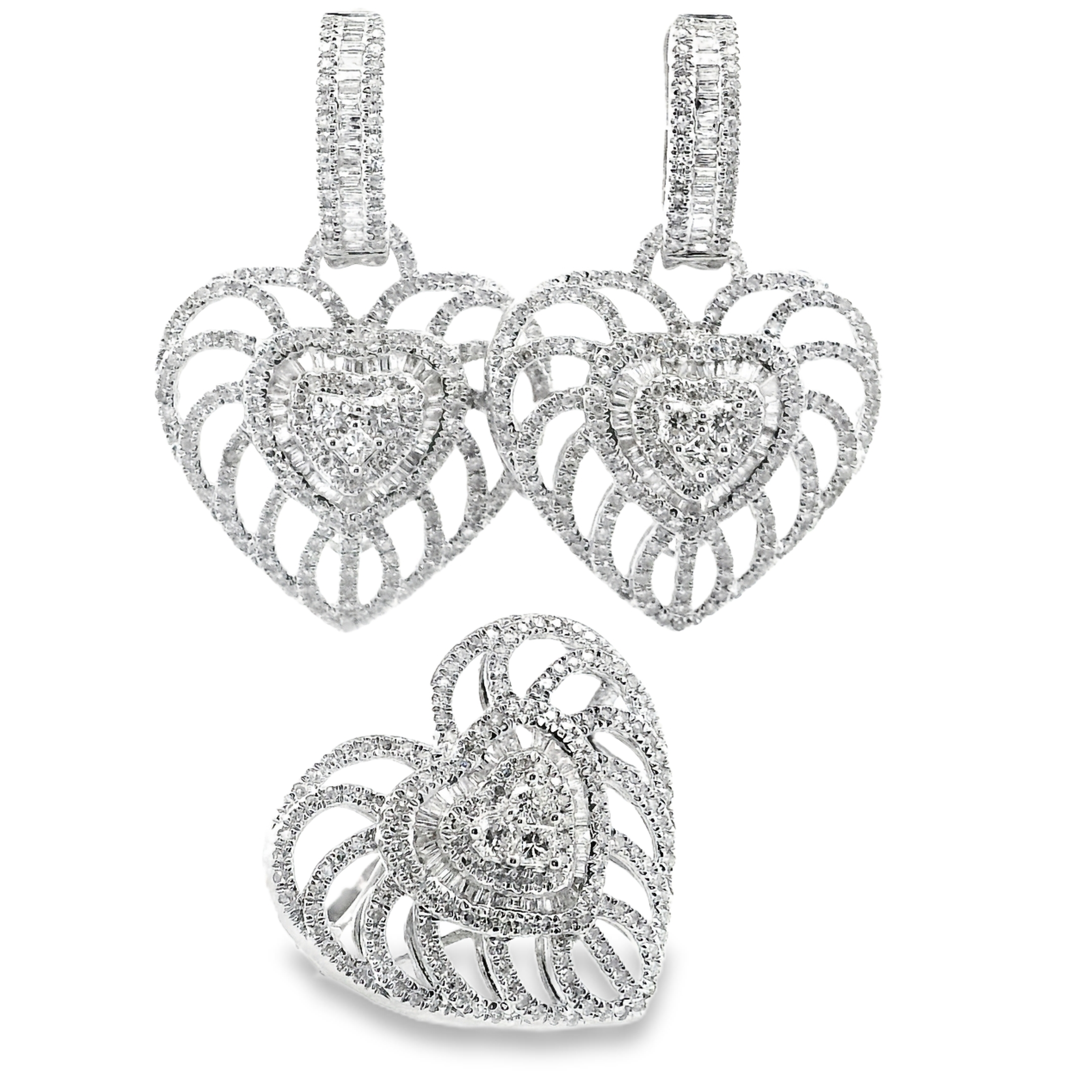 Celestial Heart Diamond Jewelry Set