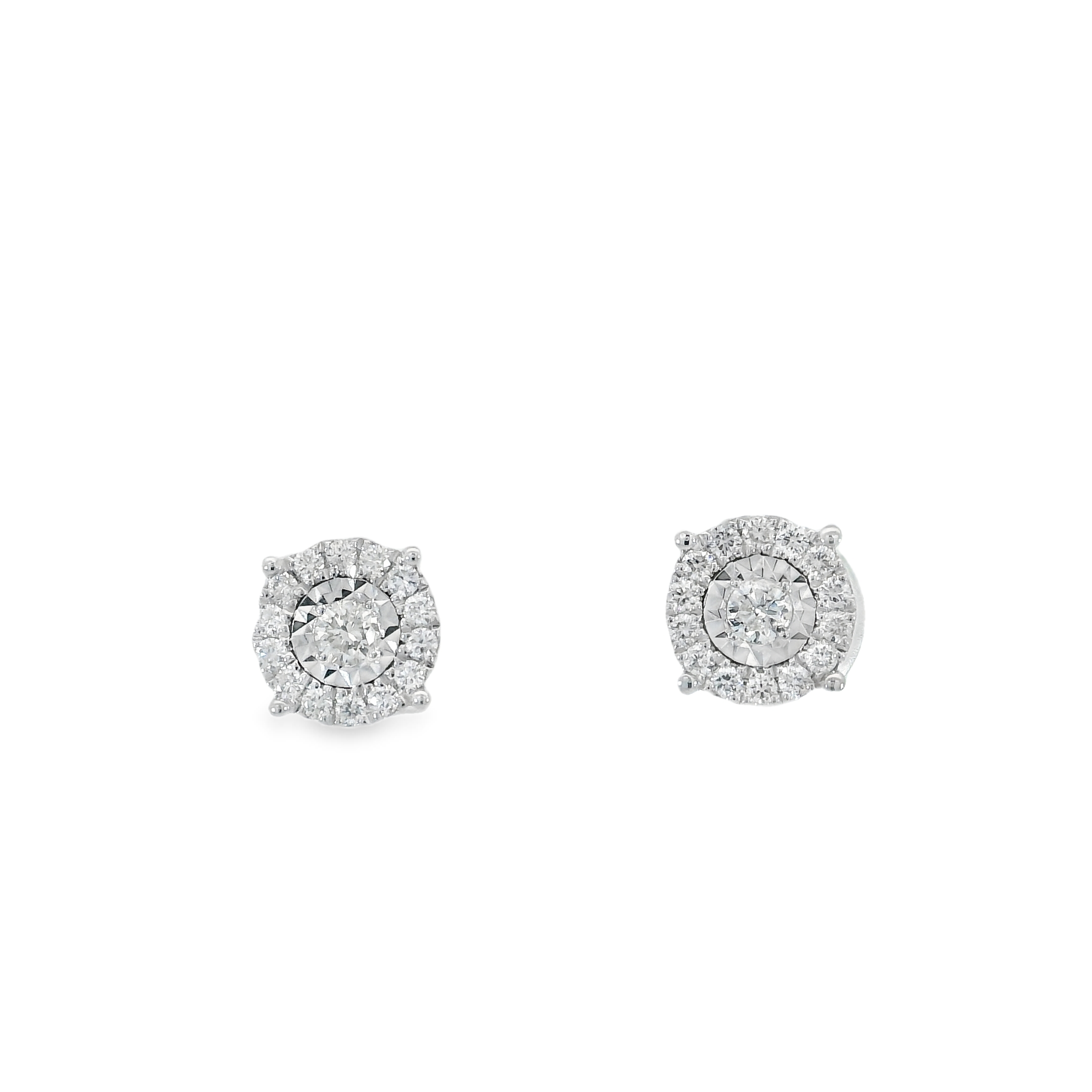 Halo Diamond Stud Earring Collection