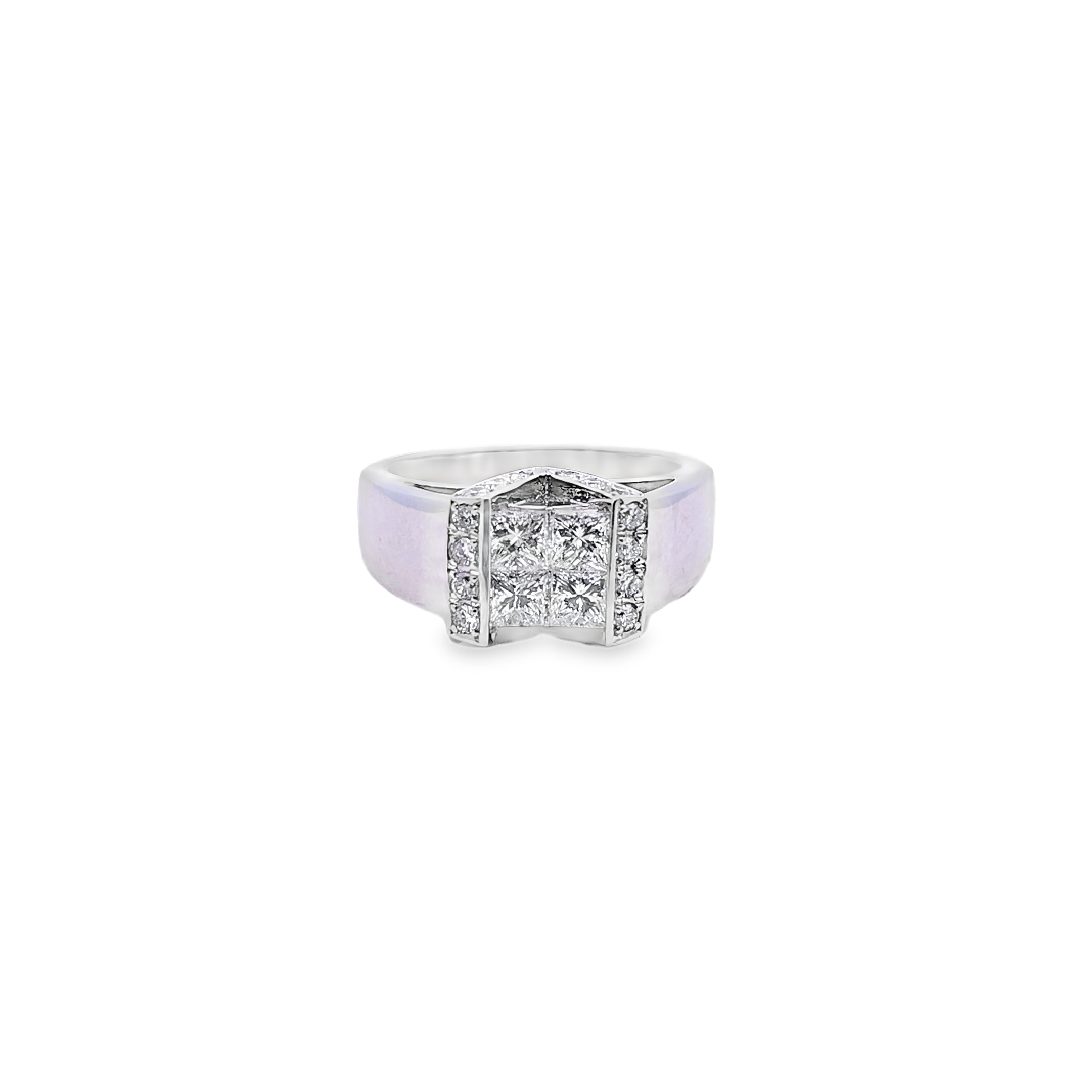 Princess Cut Diamond Men's Ring