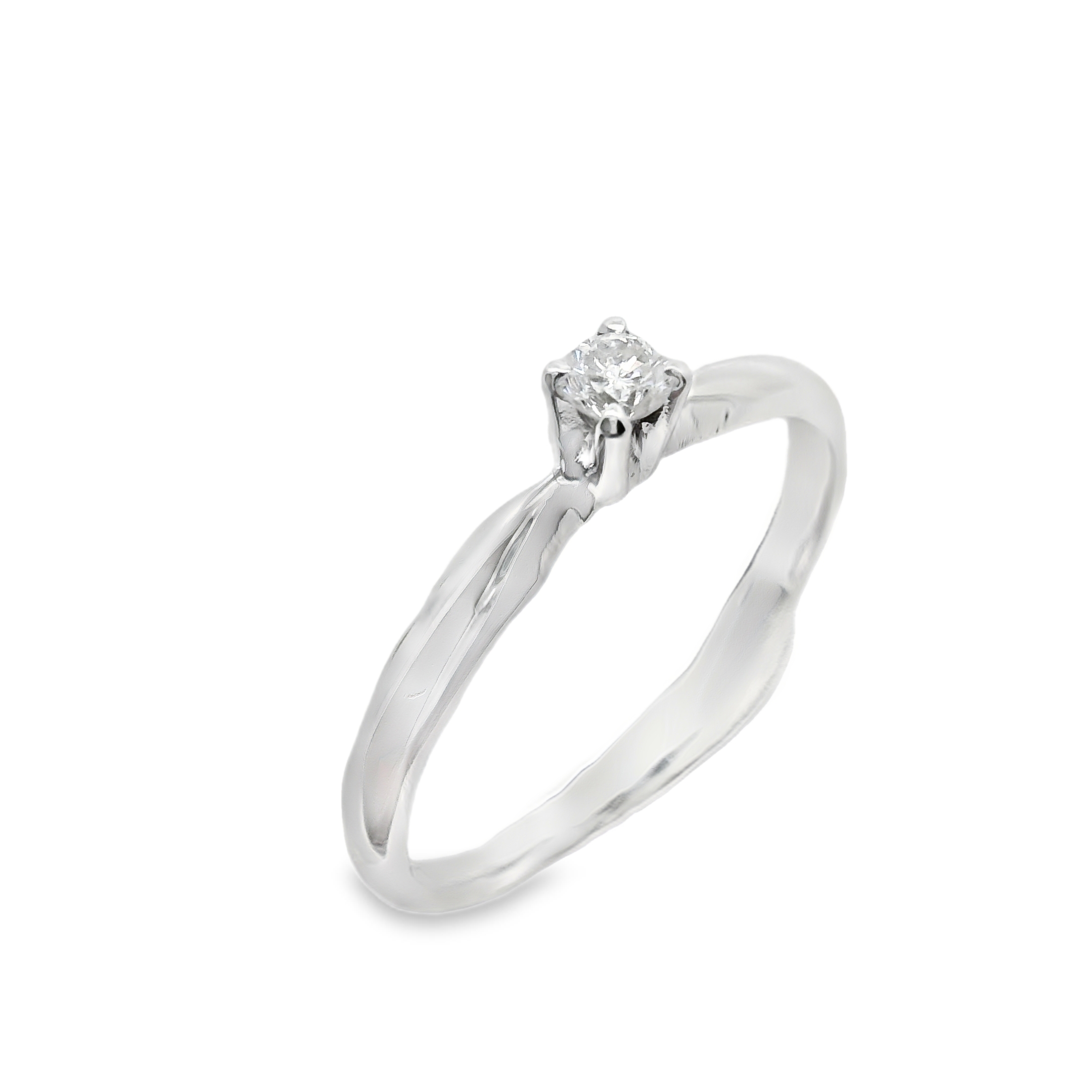Evelyn Engagement Ring in White Gold