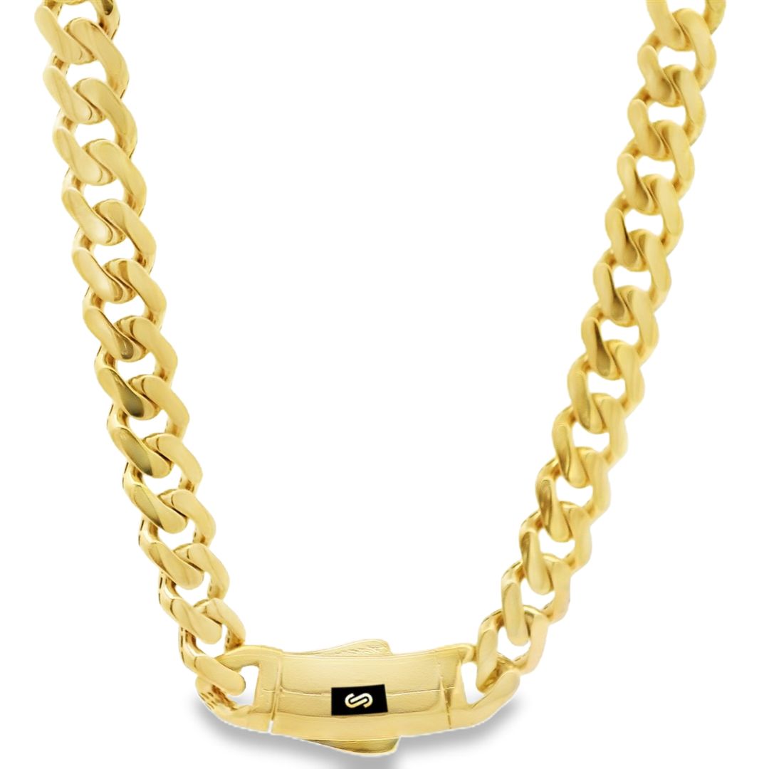 Classic Yellow Gold Monaco Chain