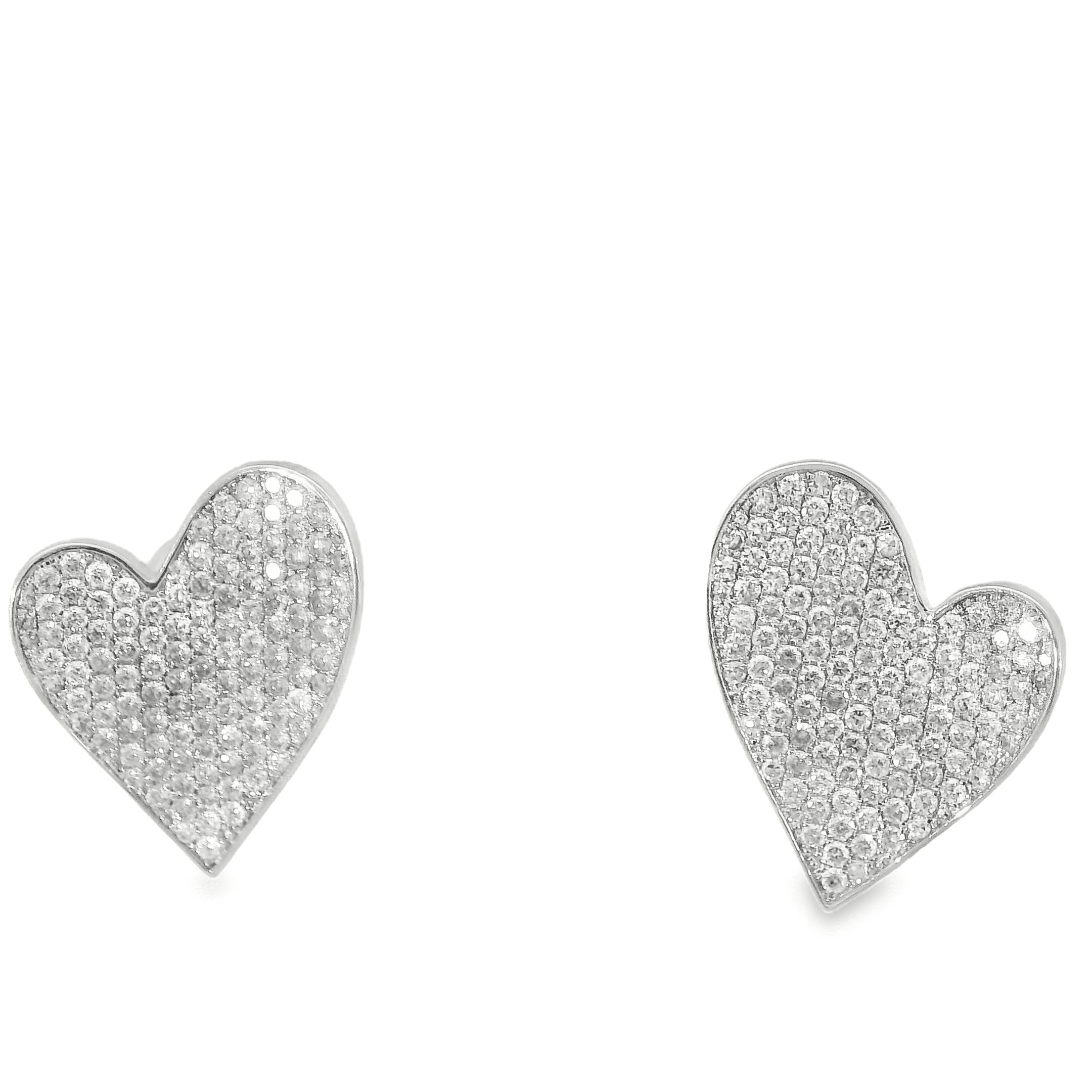 Flat Diamond Diamond Studded Earring