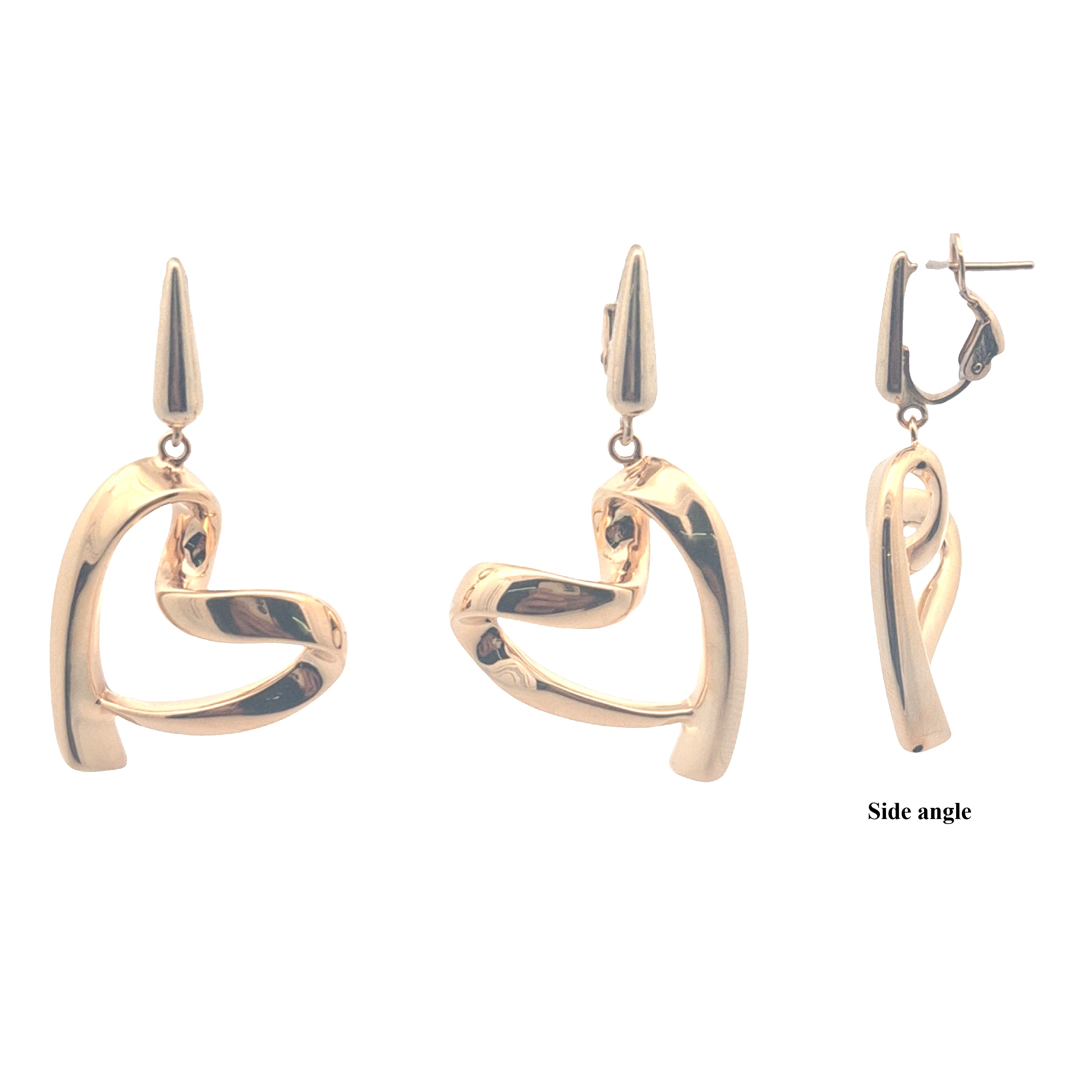 Electro Heart Dangling Earrings